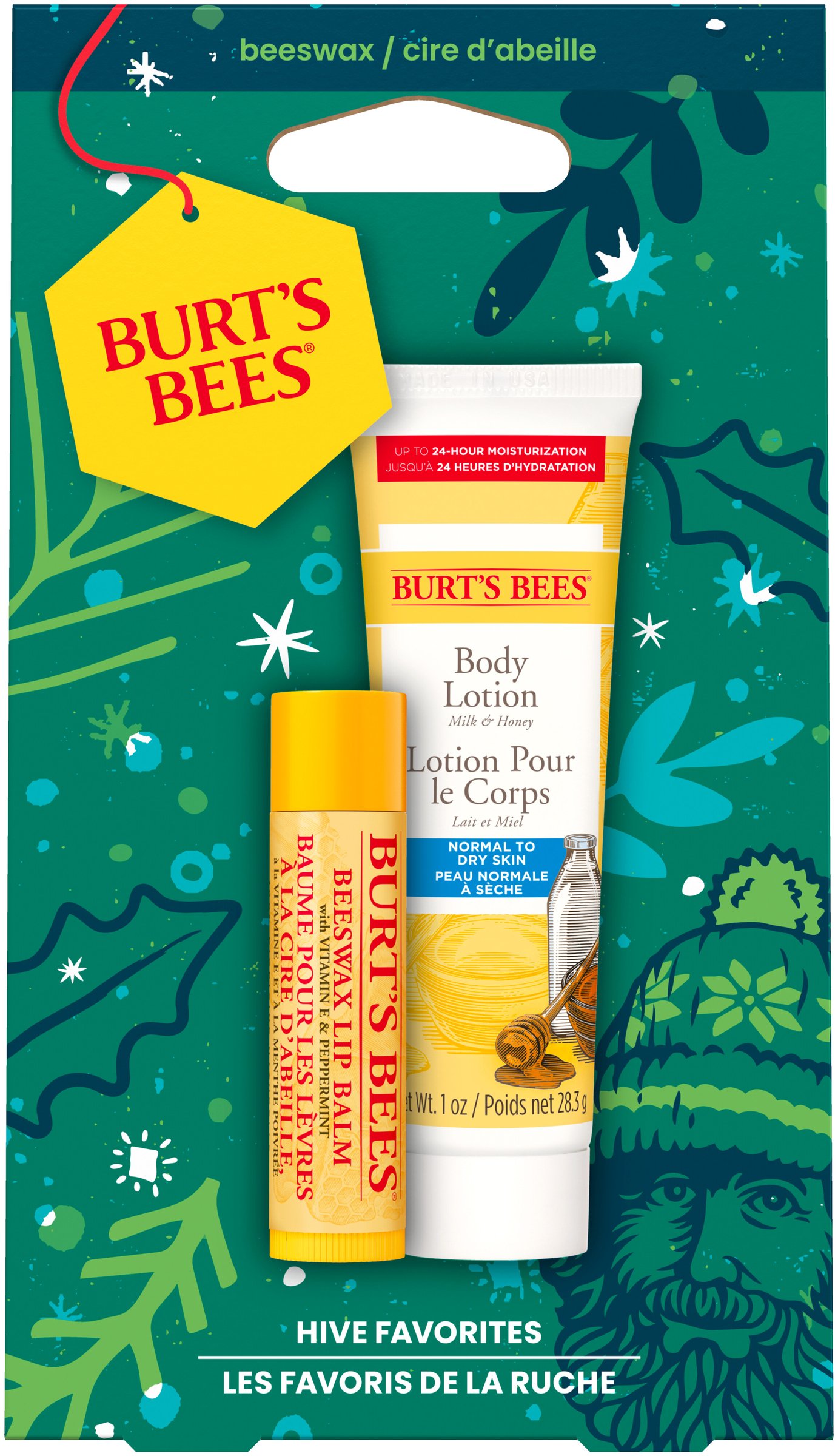 Burt's Bees Hive Favourites Beeswax Holiday Gift Set 2 pack