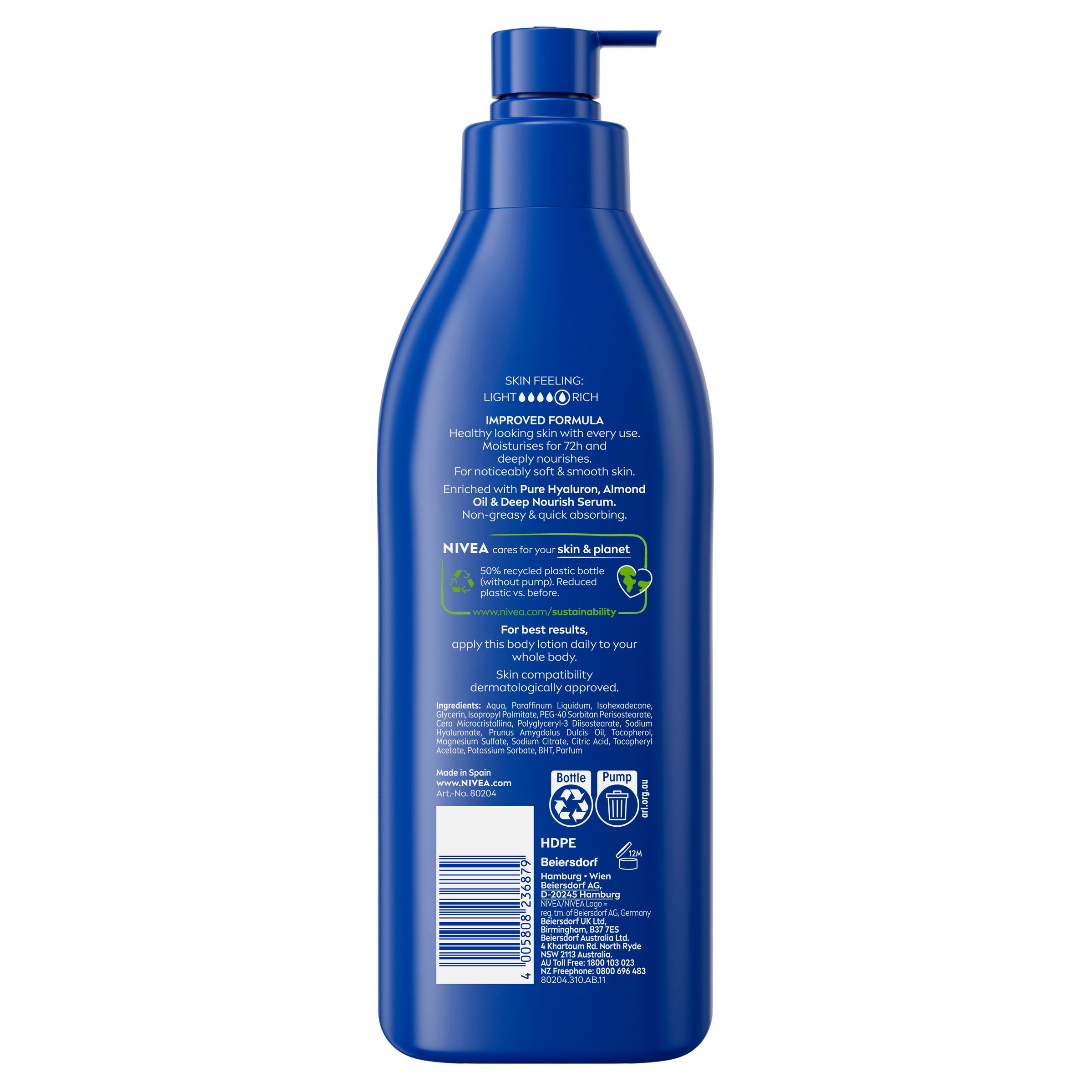 Nivea Rich Nourishing Body Lotion 400ml - Image 2
