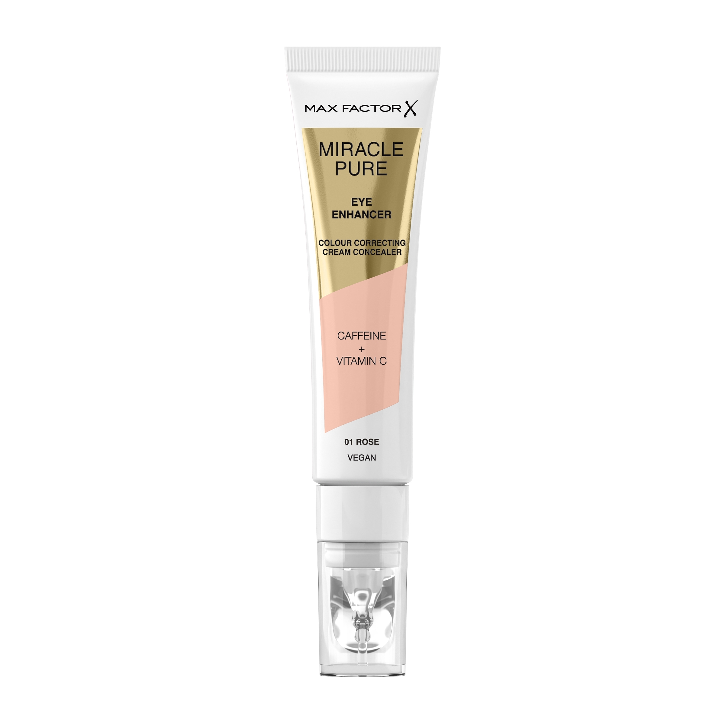Max Factor Miracle Pure Eye Enhancer Colour Correcting Concealer 01 Rose 10ml - Image 1