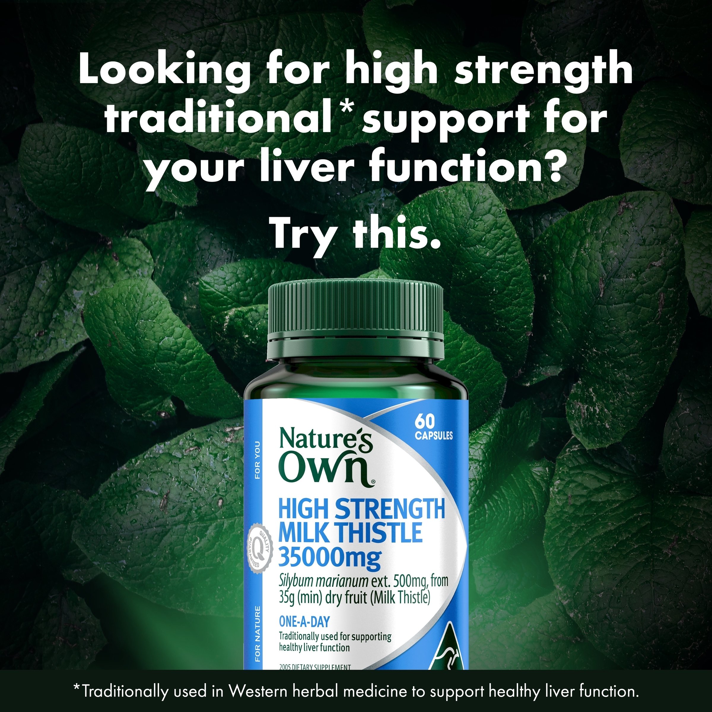Nature's Own High Strength Milk Thistle 35000mg - 60 capsules - Image 7