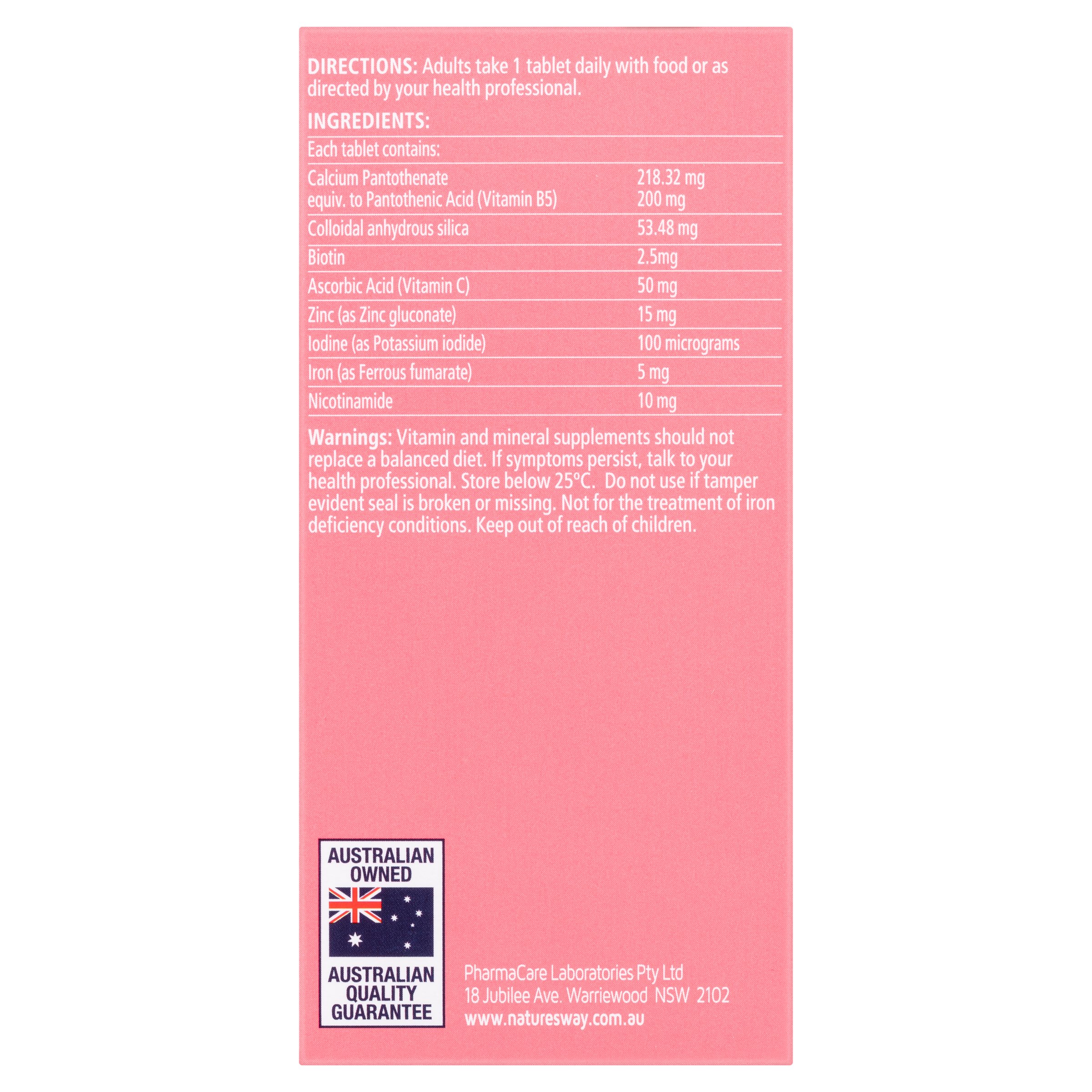 Nature's Way Beauty Hair, Scalp, Skin & Nails 60 capsules - Image 4