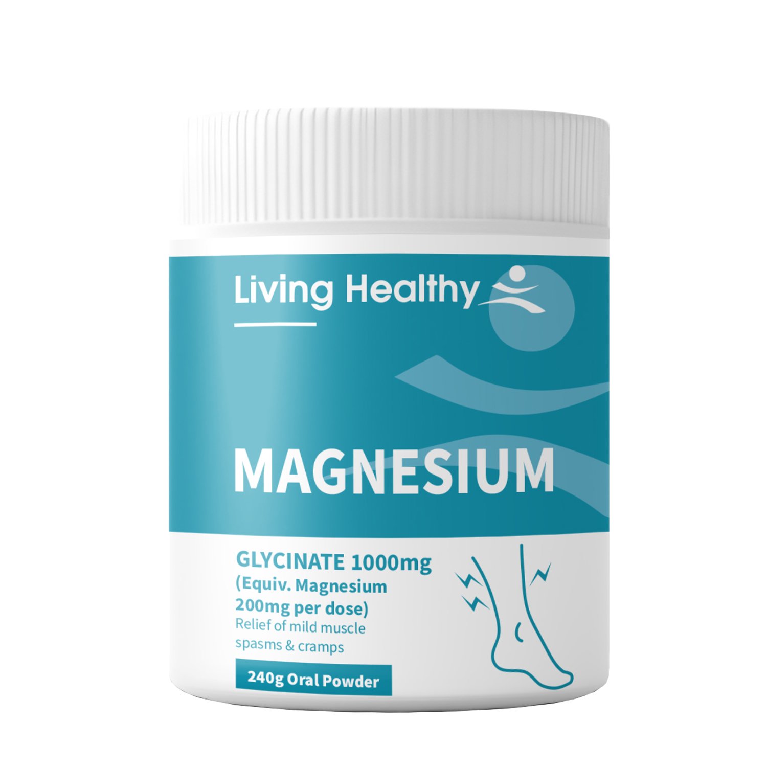 Living Healthy Magnesium Glycinate Oral Powder 240g