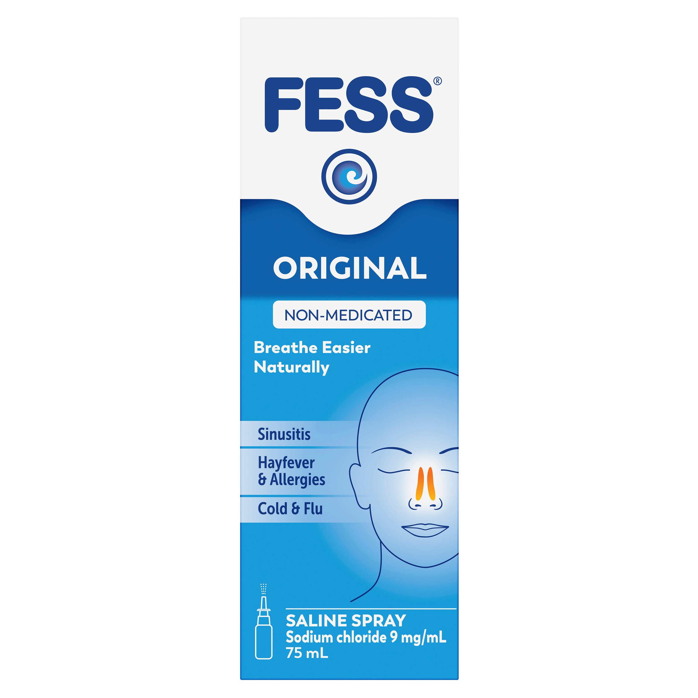 Fess Saline Nasal Spray 75ml - Image 11