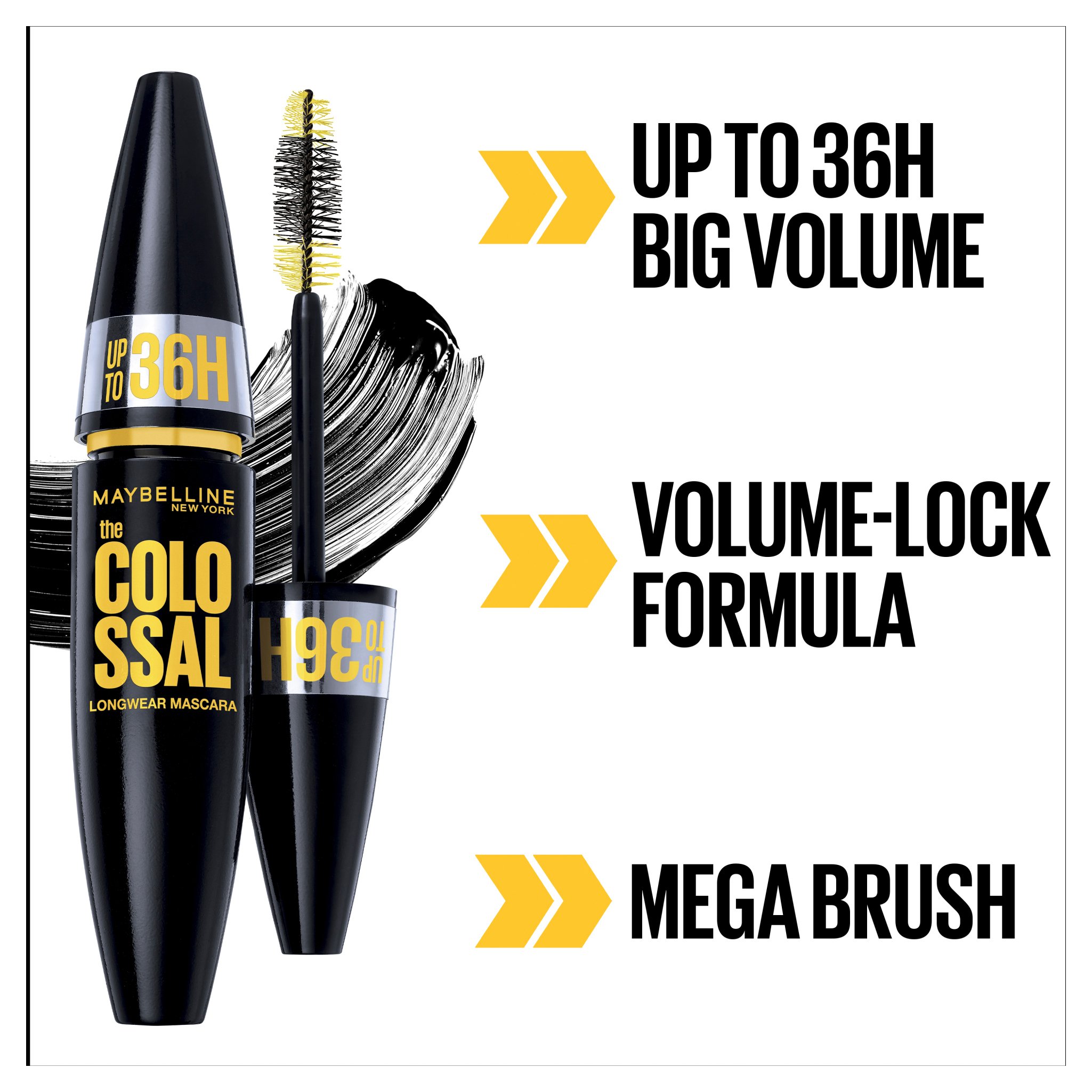 Maybelline Colossal Mascara 36 Hour Very Black Waterproof 1 each - Image 7