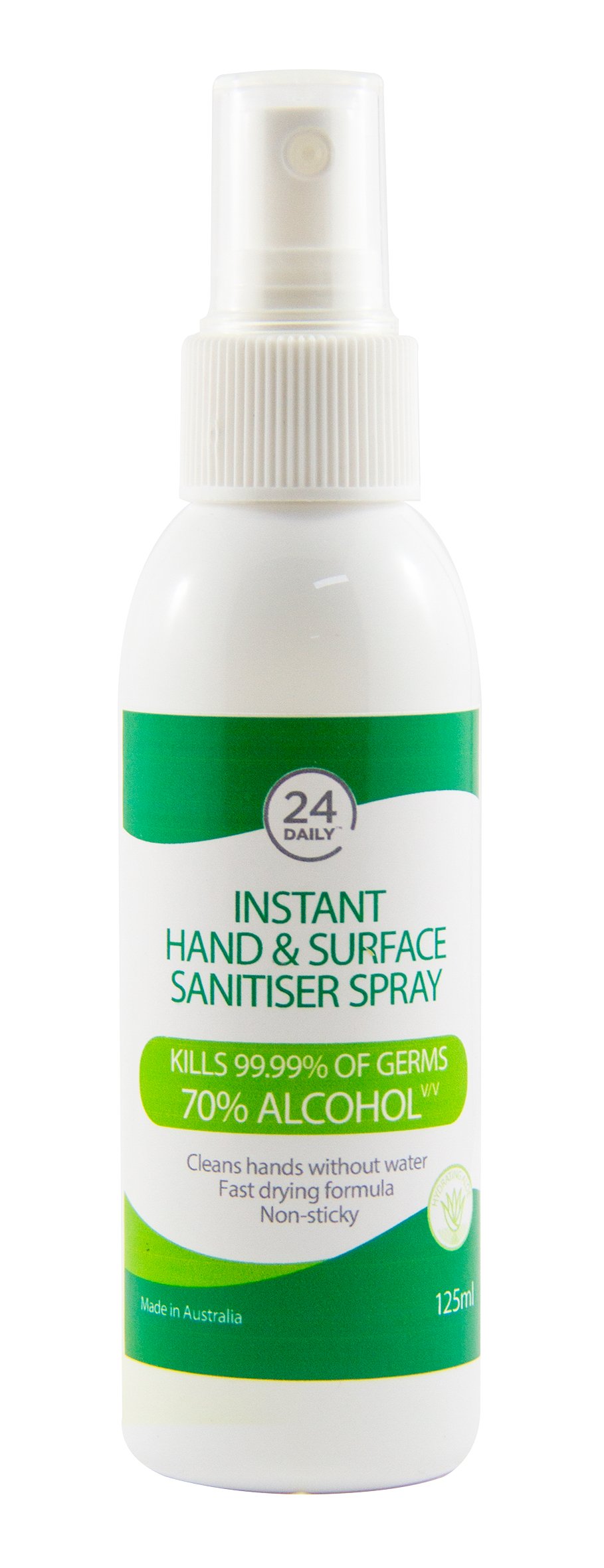 24 Daily Instant Hand Sanitiser & Surface Spray 125ml - Image 3
