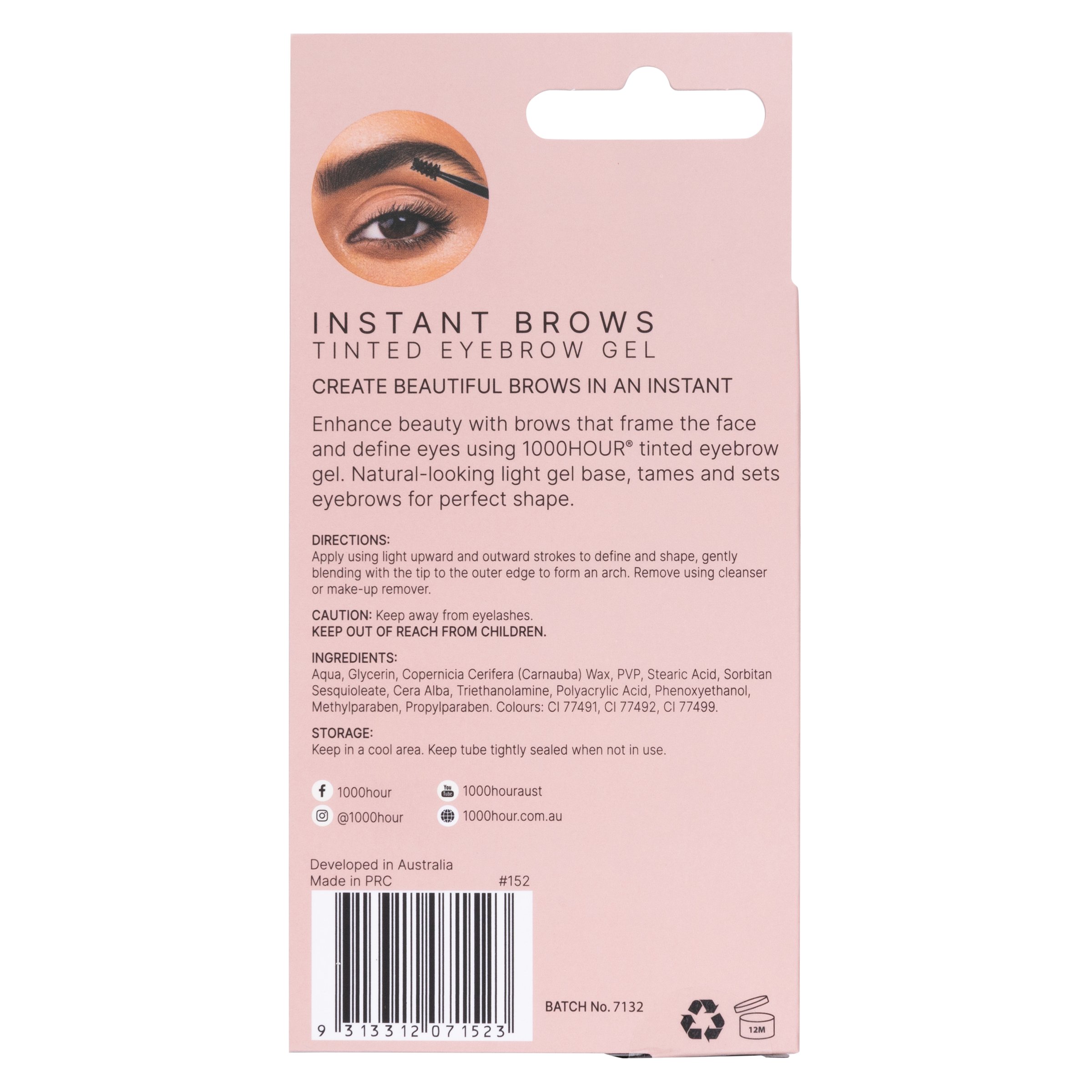 1000 Hour Instant Brows Mascara Black/Dark Brown 1 pack - Image 2