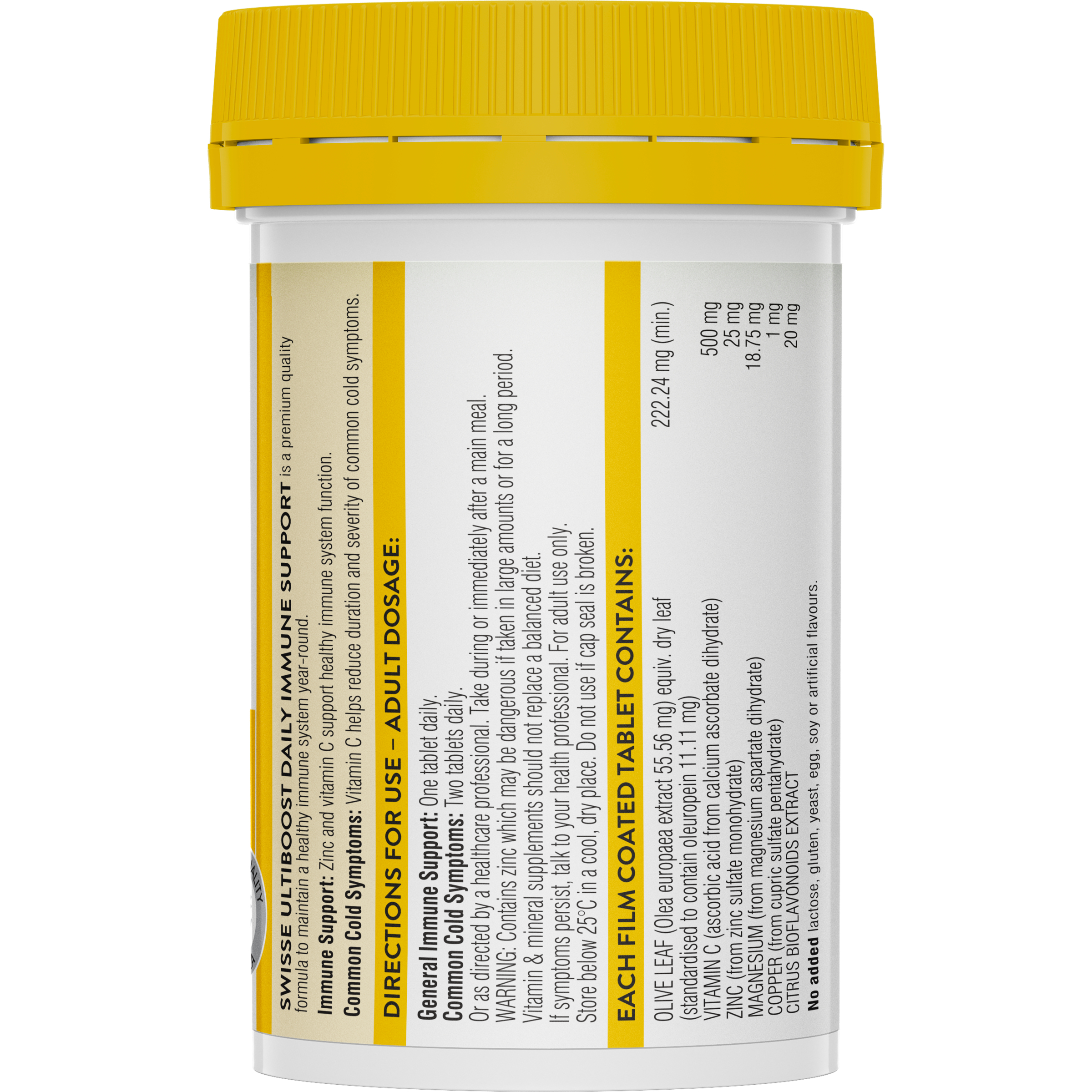 Swisse Ultiboost Daily Immune Support 60 tablets - Image 2