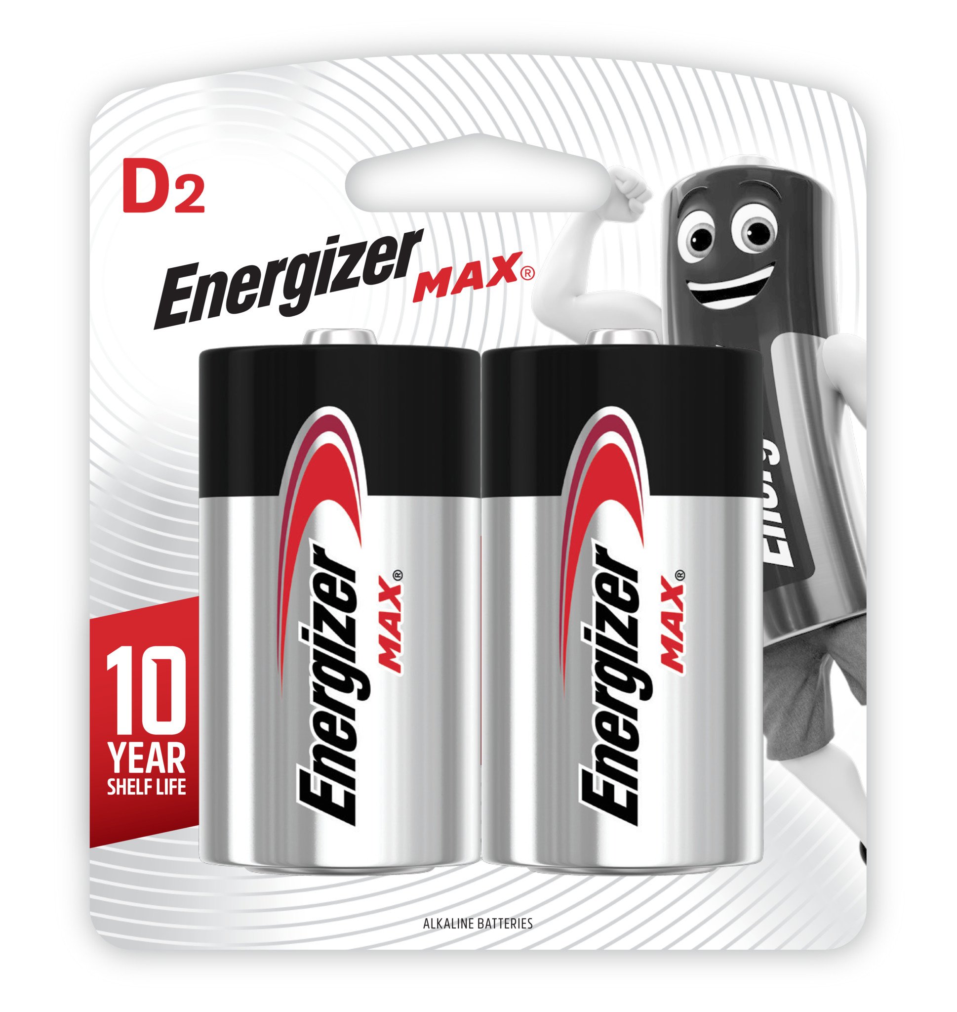 Energizer Max D Batteries E95 - 2 pack