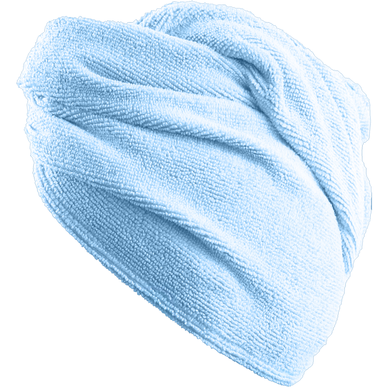 Wicked Sista Turban Hair Towel Soft Blue 1 each - Image 3