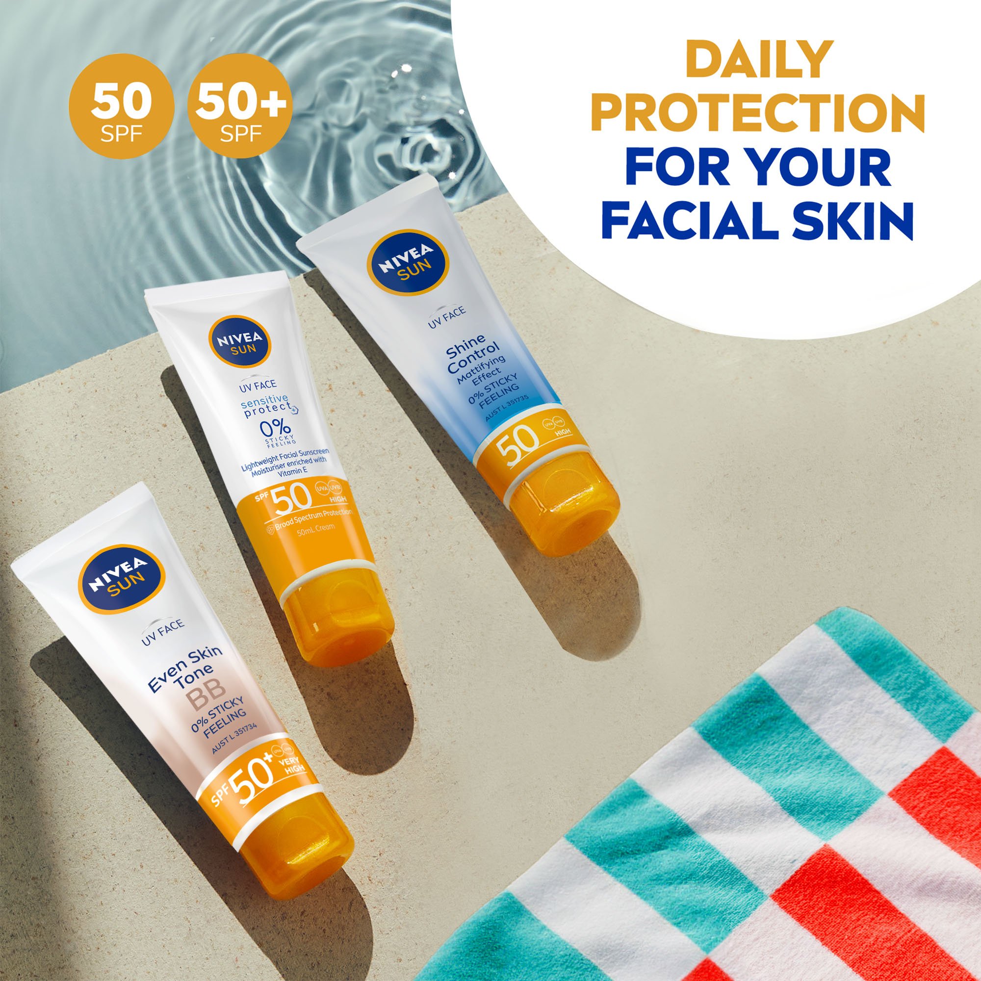 Nivea Sun UV Face Shine Control Cream SPF50 50ml - Image 4