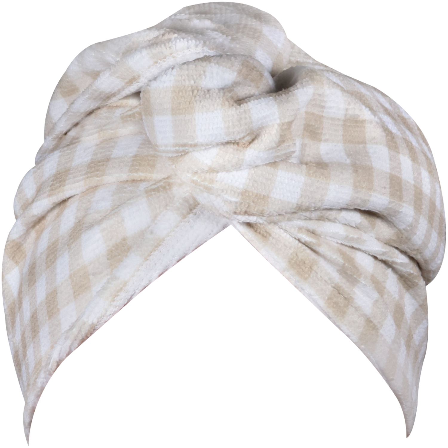Wicked Sista Turban Hair Towel Classic Gingham 1 each - Image 1