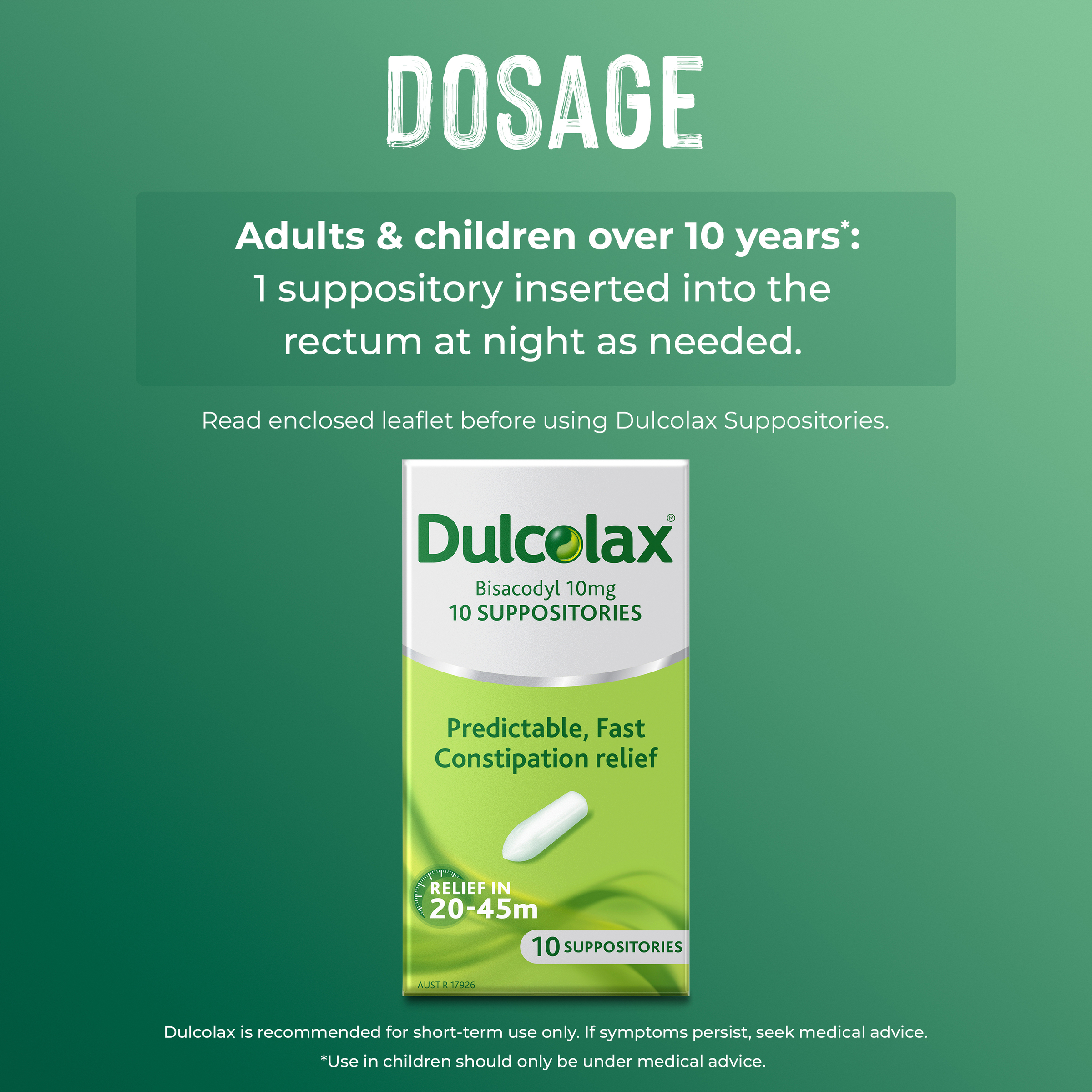 Dulcolax Adult 10mg - 10 suppositories - Image 4