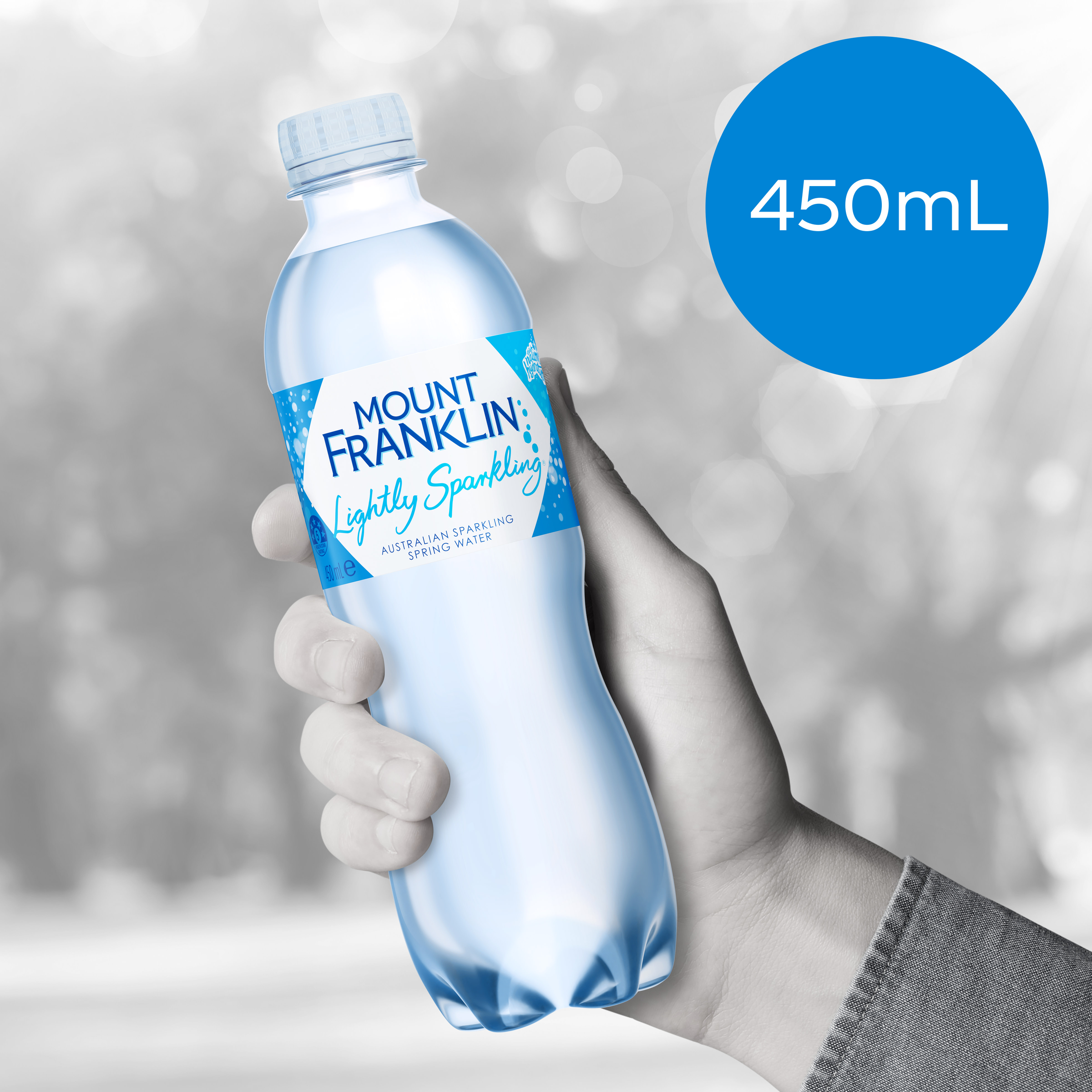 Mount Franklin Lightly Sparkling Water 450ml - Image 3
