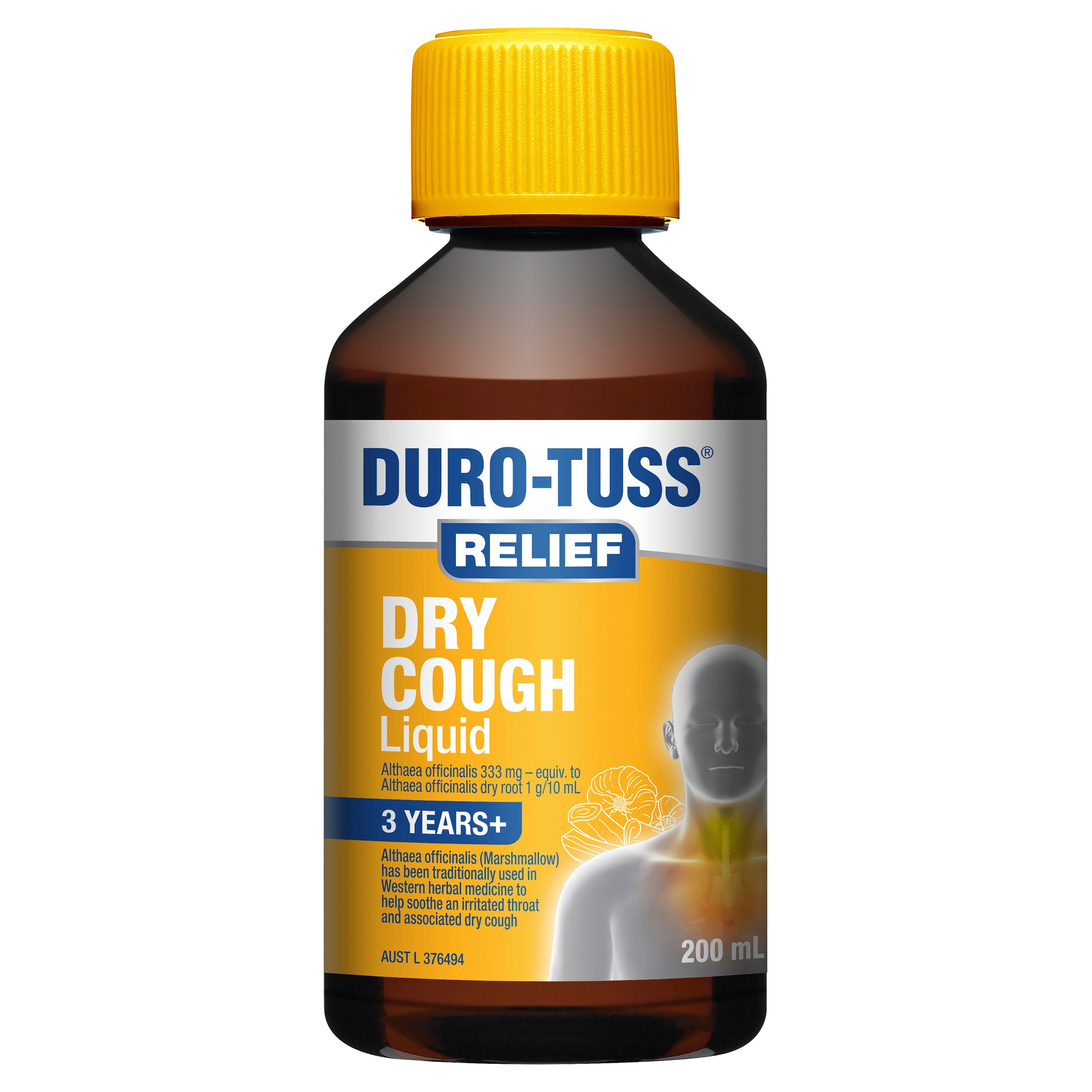 Duro-Tuss Dry Cough Relief Liquid 200ml - Image 1