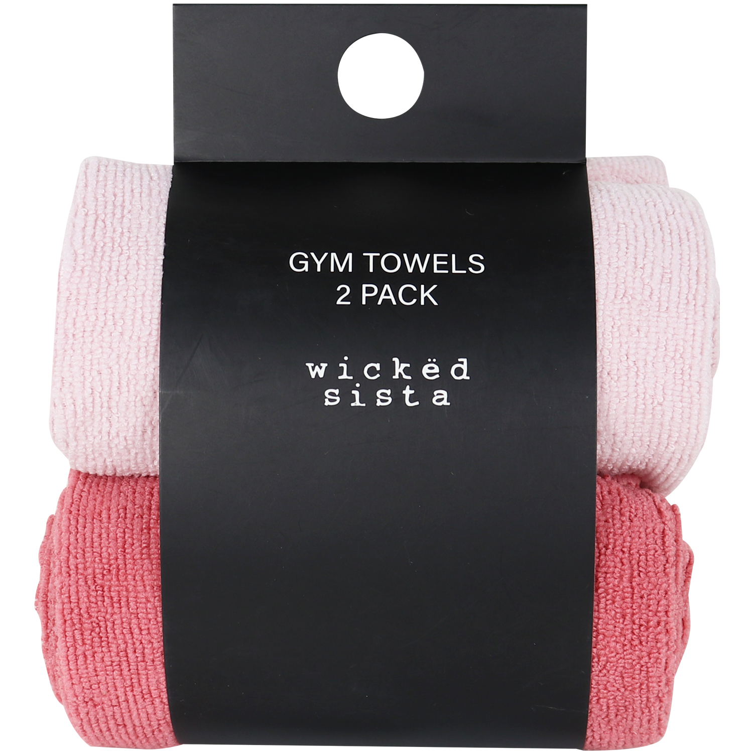 Wicked Sista Gym Towels Pink 2 pack - Image 1