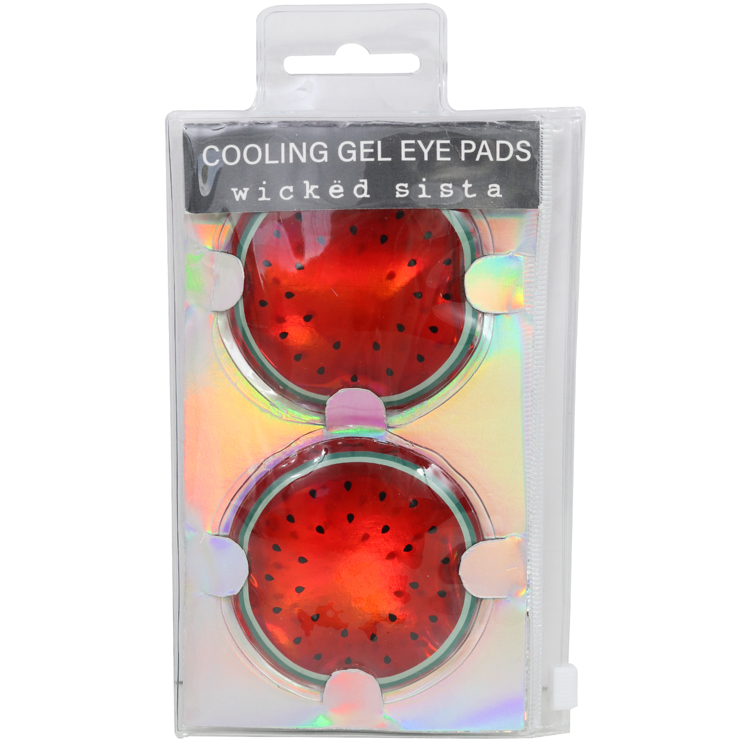 Wicked Sista Cooling Gel Eye Pads Watermelon 2 piece - Image 1
