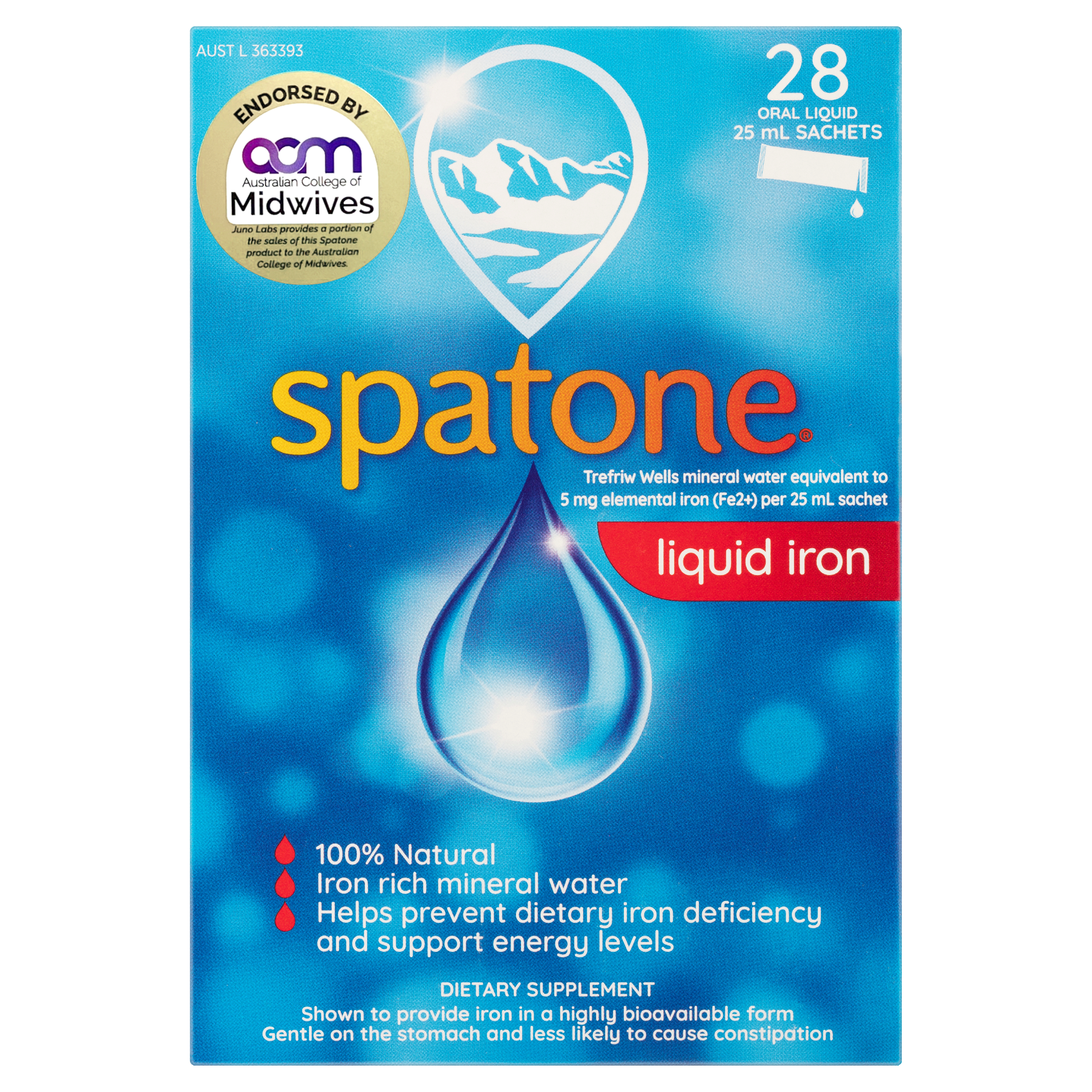 Spatone Liquid Iron 28 sachets - Image 1