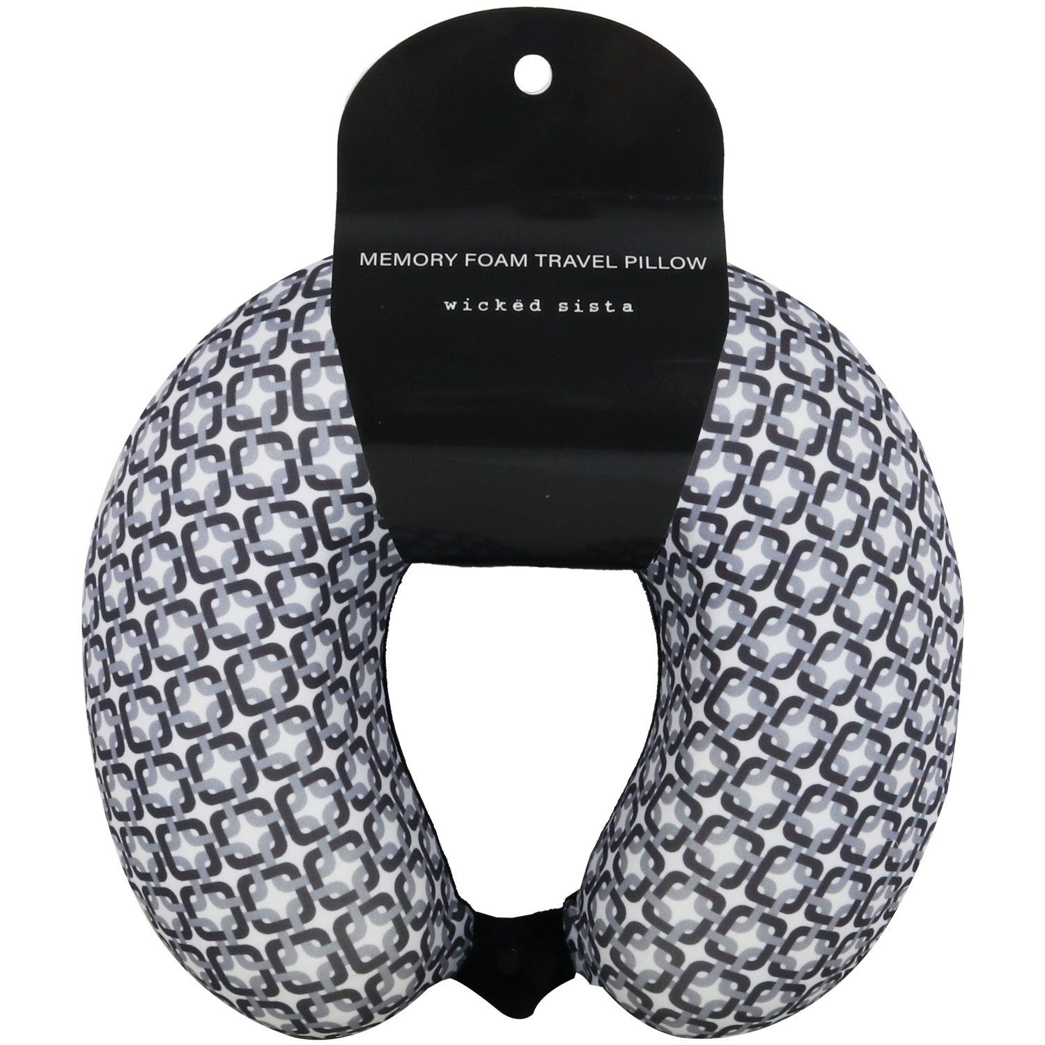 Wicked Sista Memory Foam Travel Pillow Geo Square 1 each - Image 1