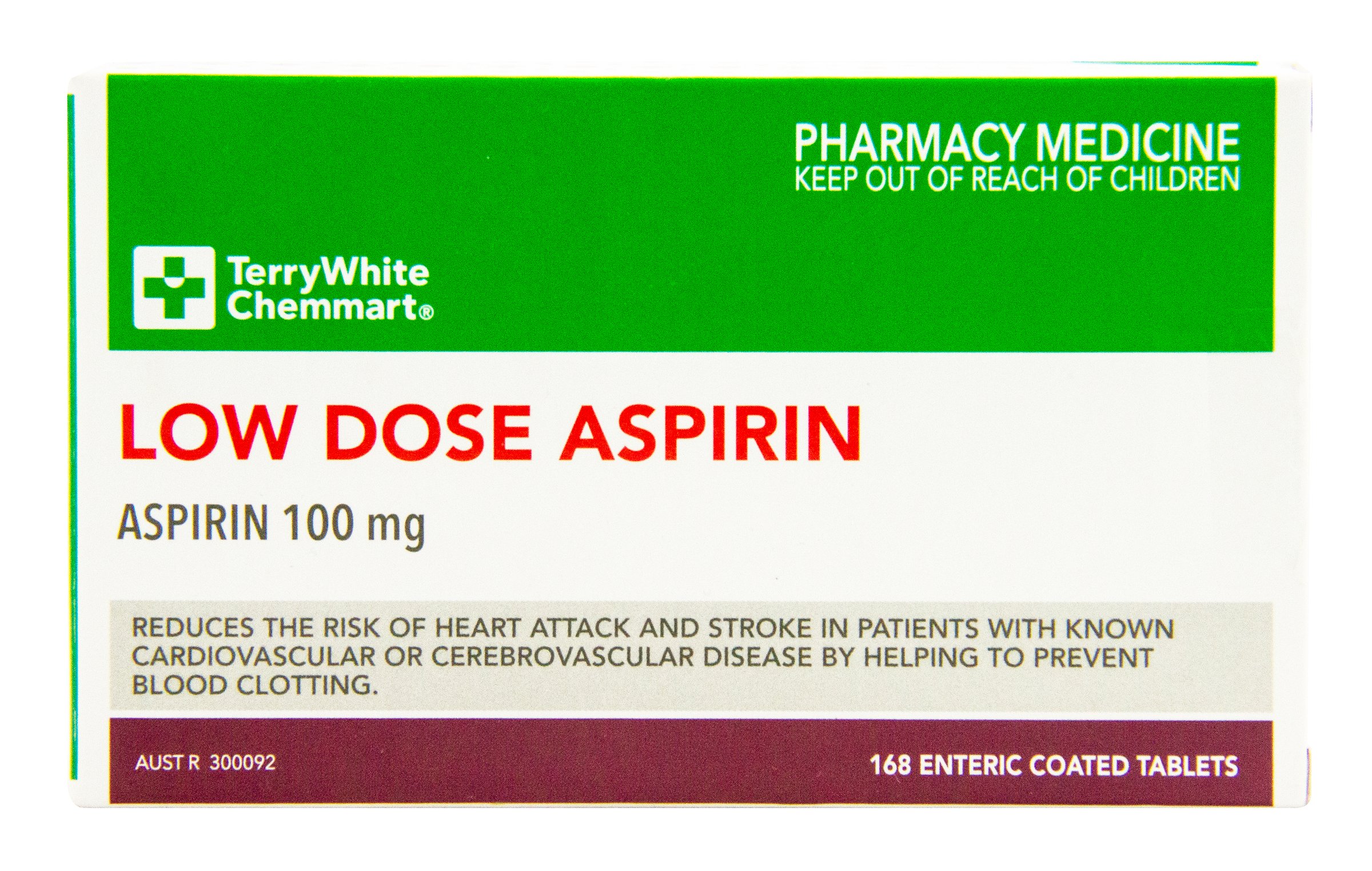 TerryWhite Chemmart Aspirin Low Dose 100mg - 168 tablets - Image 3