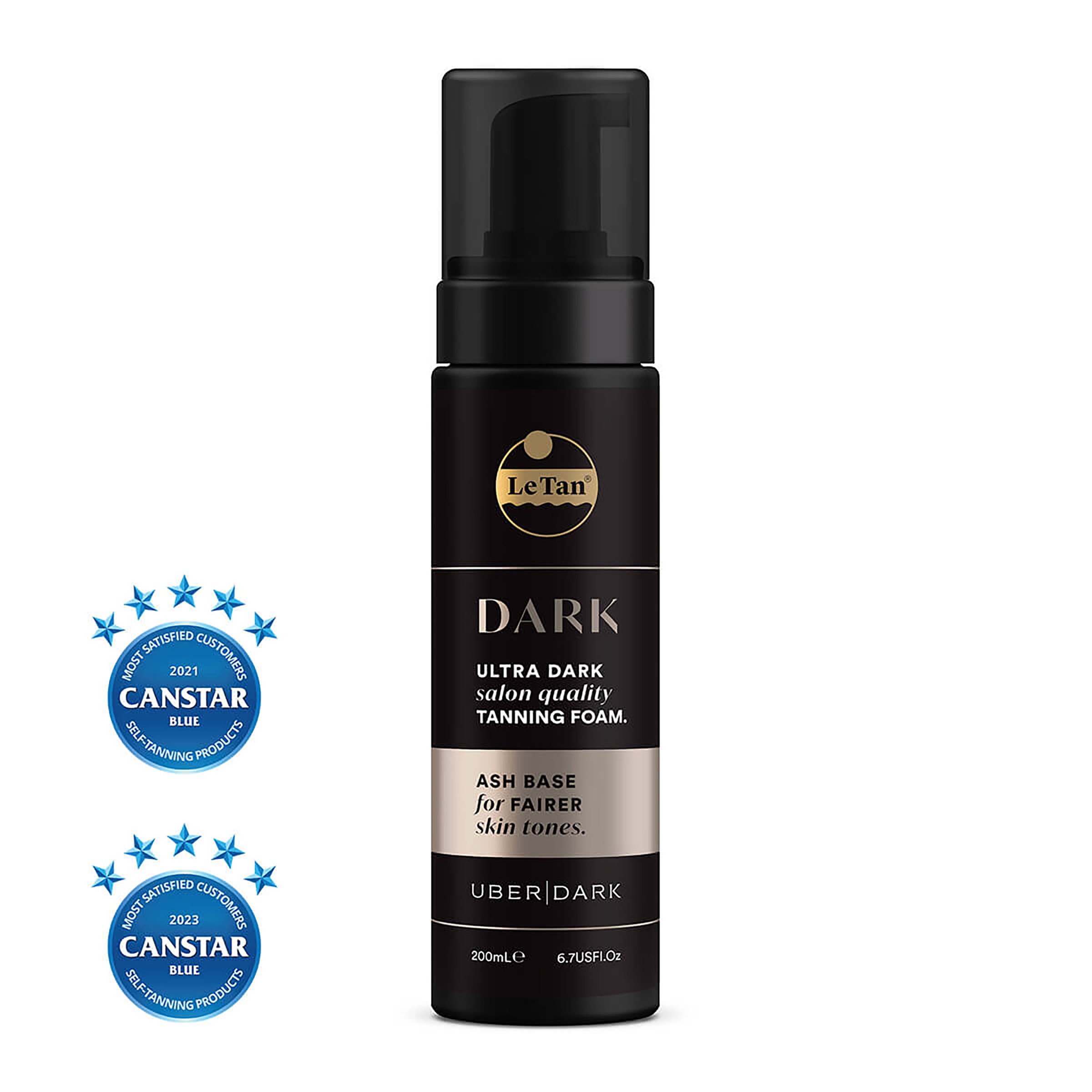 Le Tan Gold Dark Self Tanning Foam Ash 200ml - Image 4