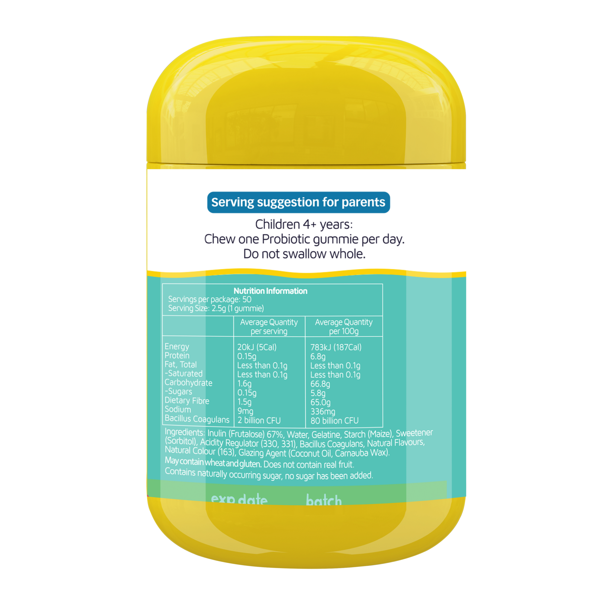 Nature's Way Kids Smart Vita Gummies Prebiotic & Probiotic 50 pastilles - Image 3