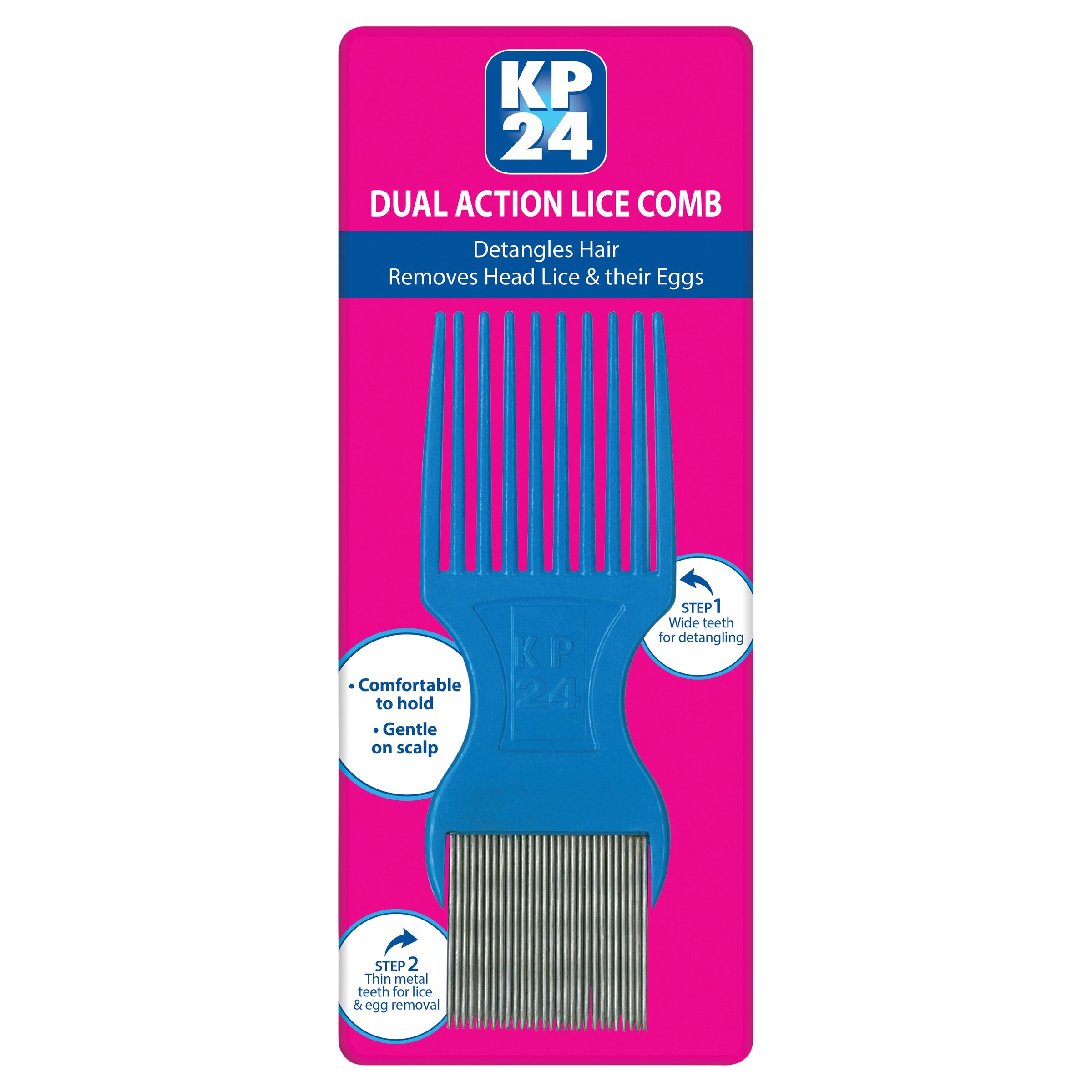 KP24 Metal Head Lice Comb 1 each - Image 2