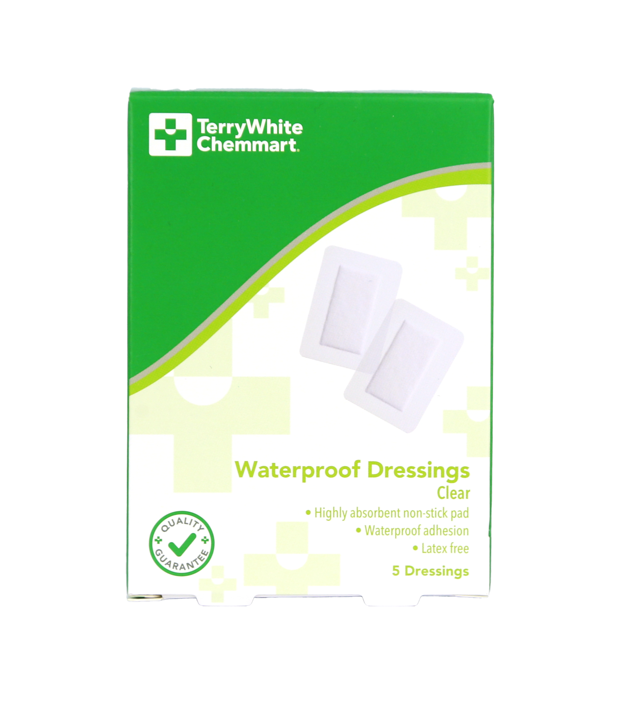 TerryWhite Chemmart Waterproof Dressing 7.5cm X 5cm - 5 pack