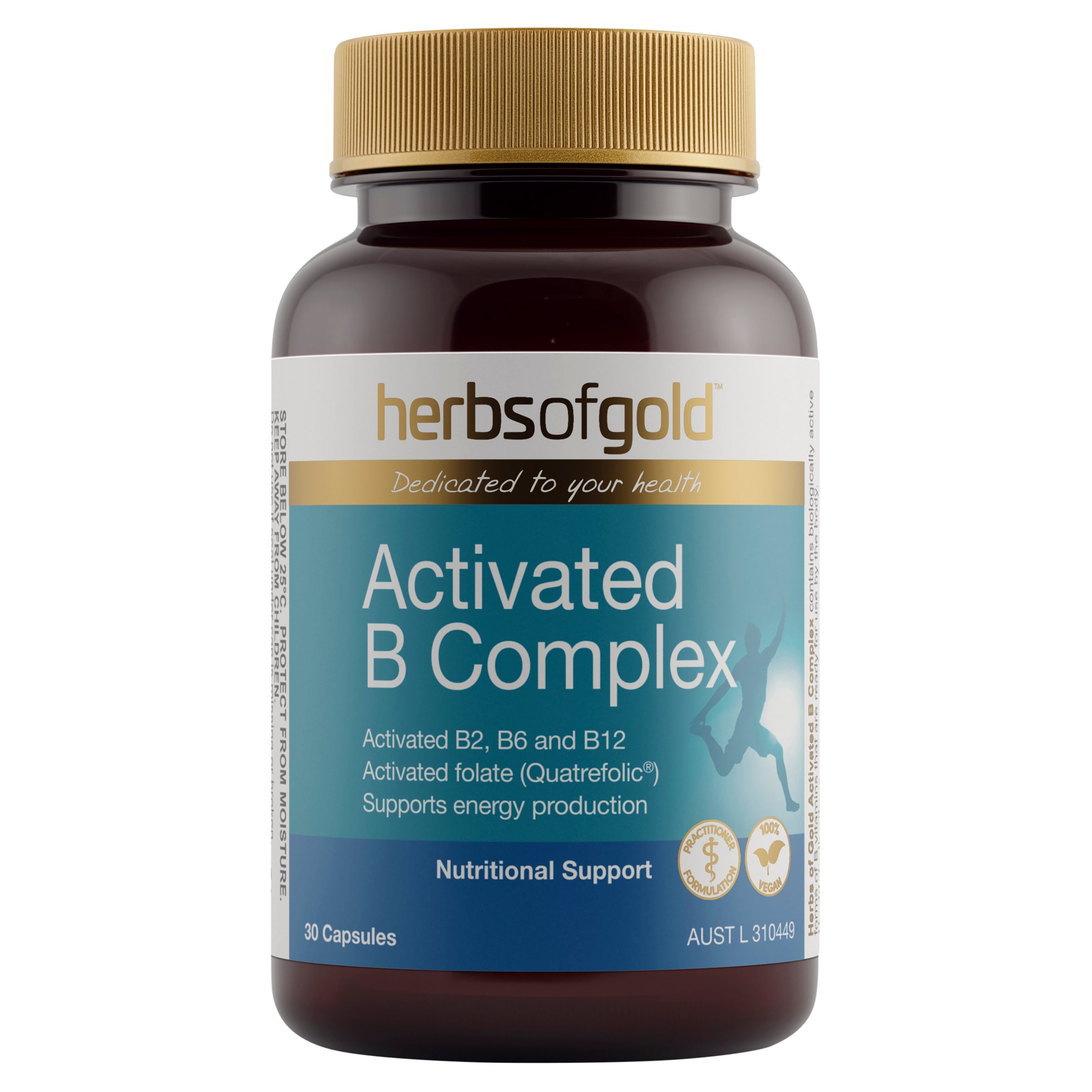 Herbs of Gold Activated B Complex 30 capsules - Image 1