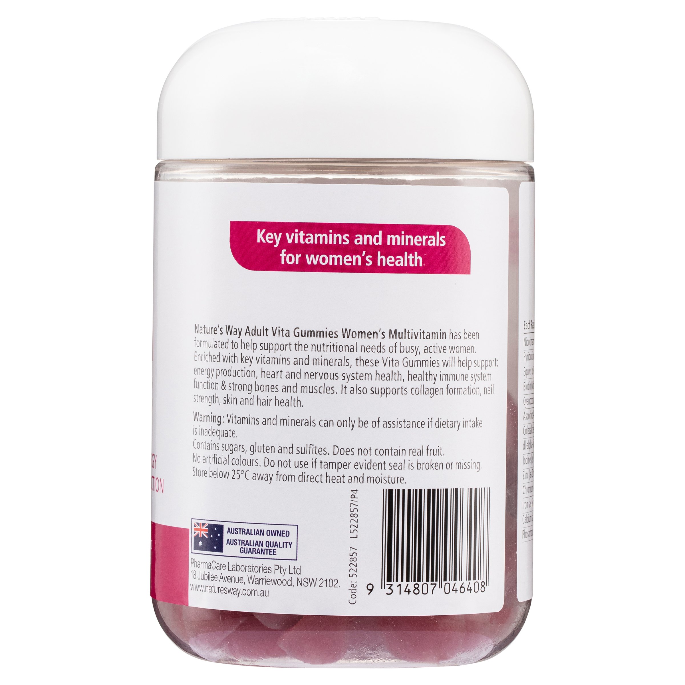 Nature's Way Women's Multi-vitamin Vita Gummies 100 pastilles - Image 3