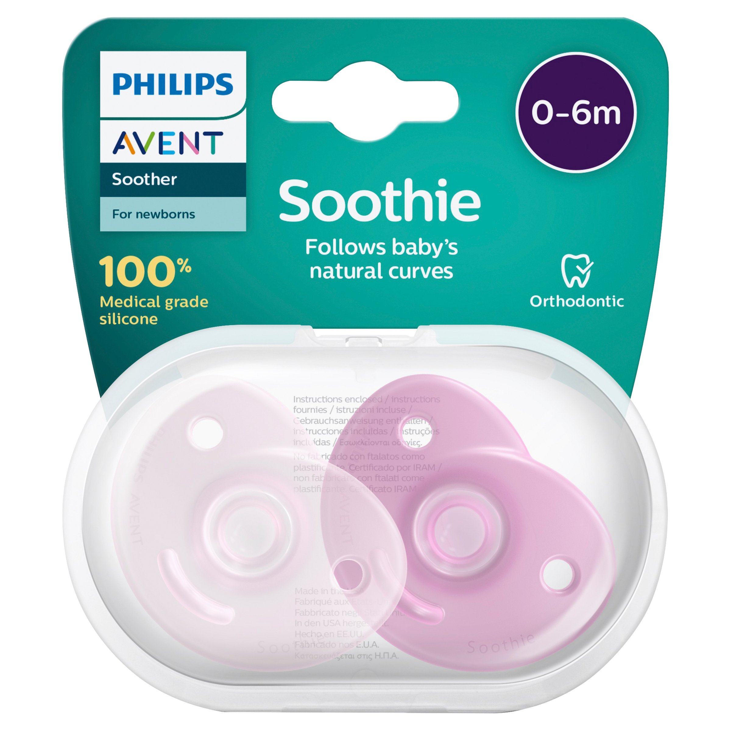 Avent Soothie 0-6 Months Pink 2 pack - Image 4