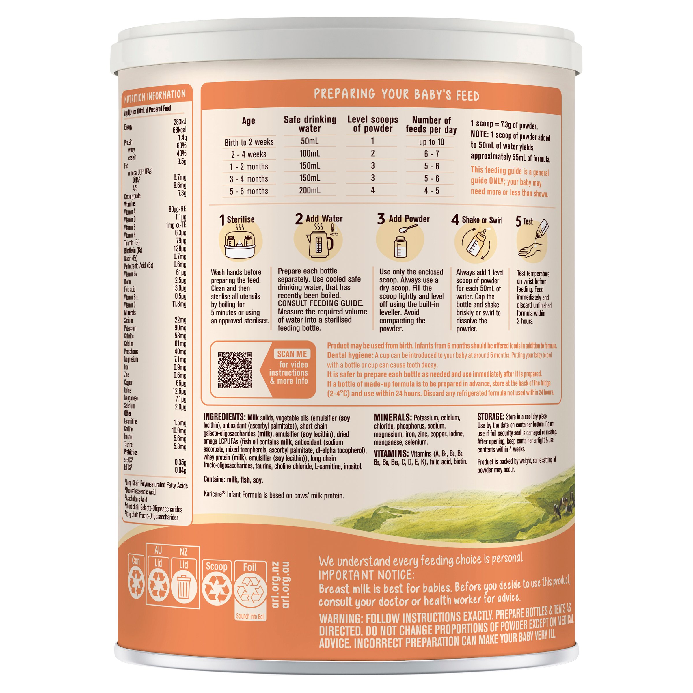 Karicare Plus 1 Infant Formula From Birth 900g - Image 2