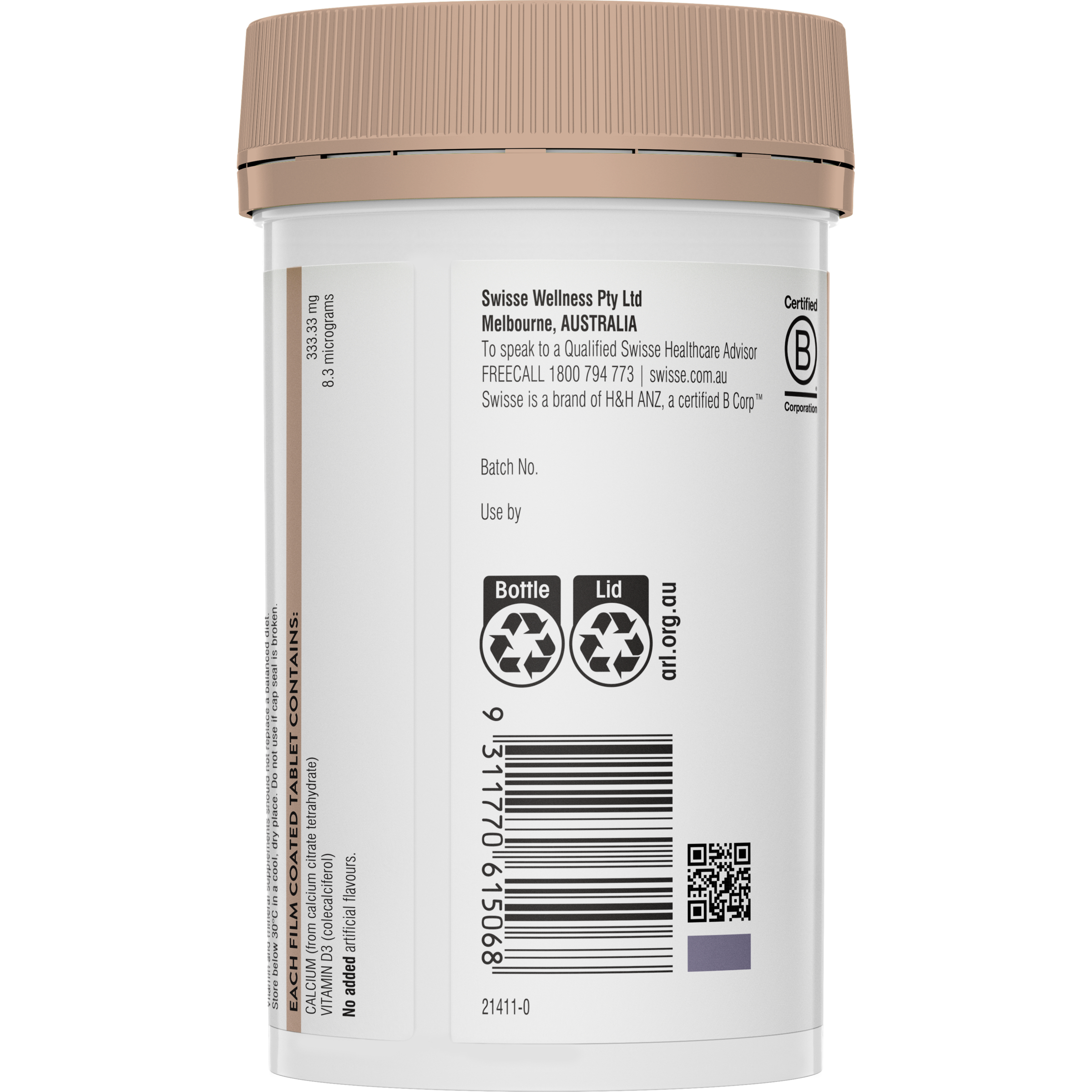 Swisse Ultiboost Calcium + Vitamin D  150 tablets - Image 3