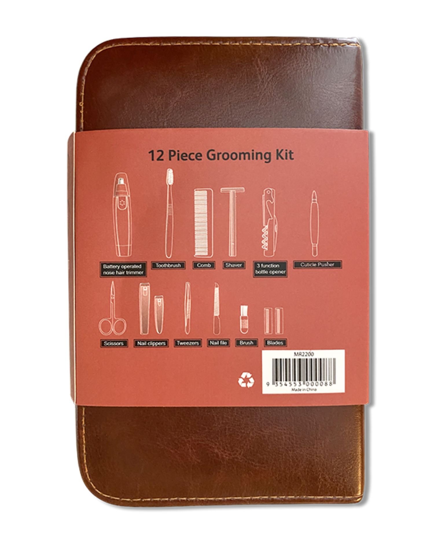 Men's Republic Grooming Kit in Zipper Bag 12 piece - Image 2