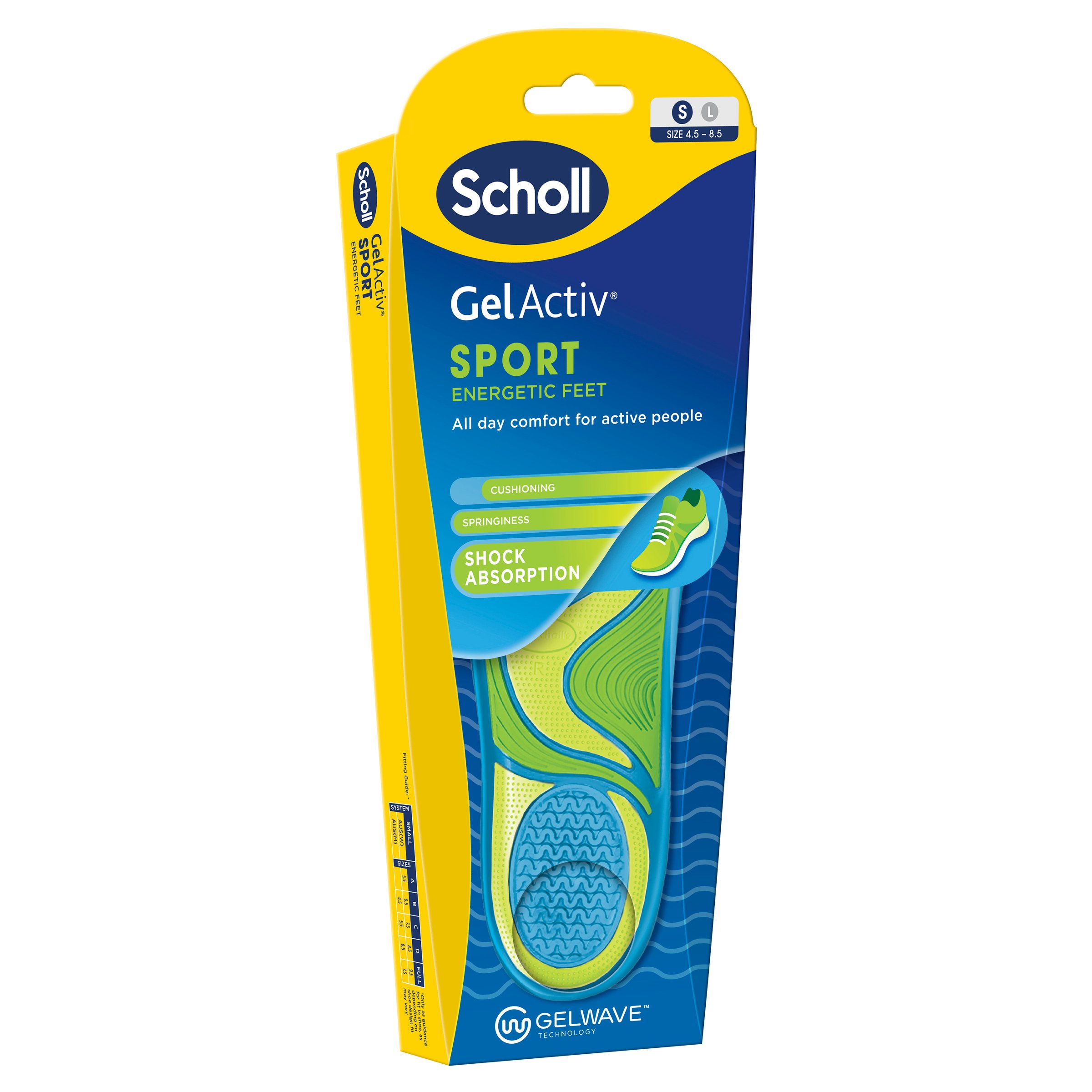 Scholl Gel Activ Insole Sport Small 1 each - Image 8