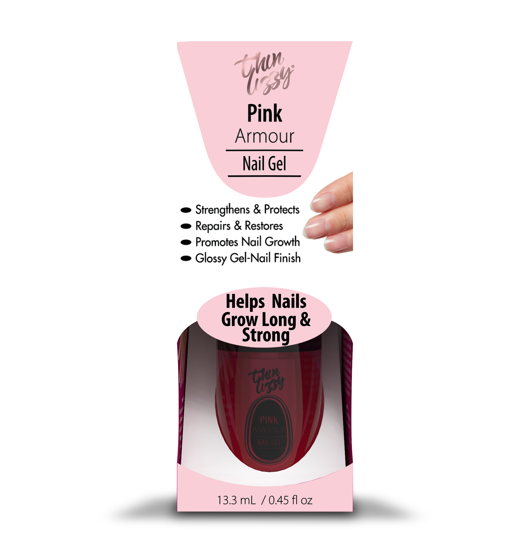 Thin Lizzy Pink Armour Nail Gel 1 each - Image 2