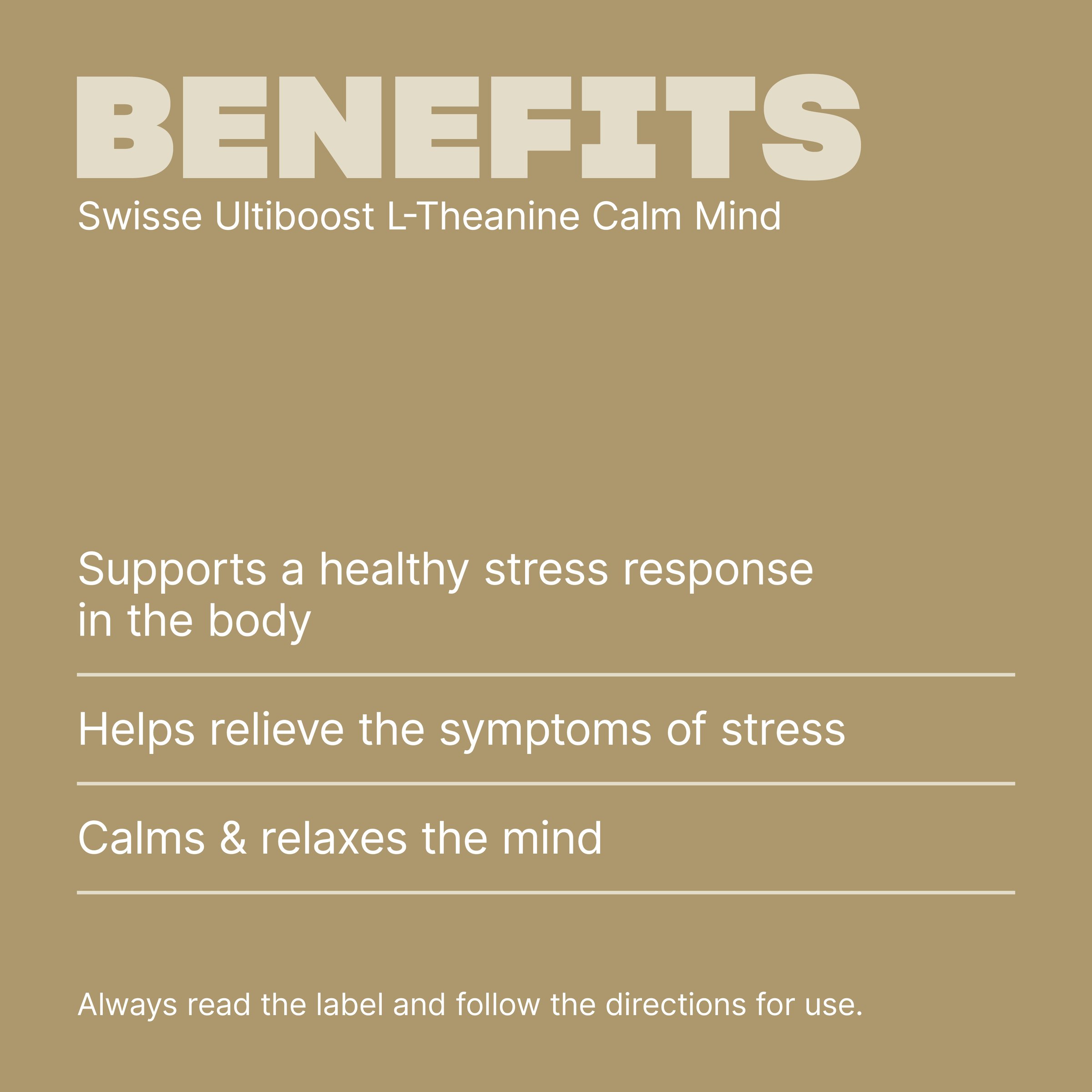 Swisse Ultiboost L-Theanine Calm Mind 50 caplets - Image 4