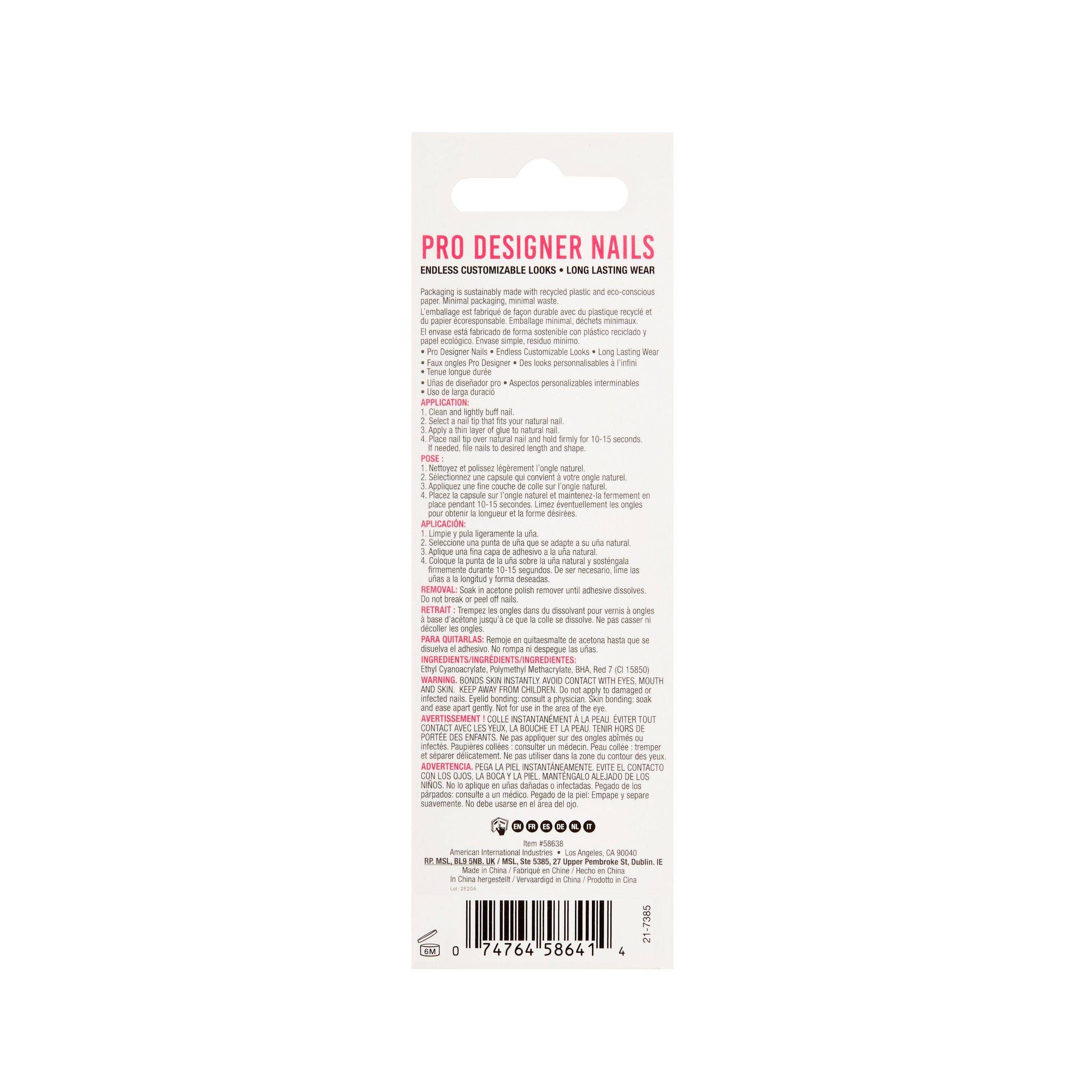Ardell Nail Addict Eco Mani Natural Ombre 1 pack - Image 2