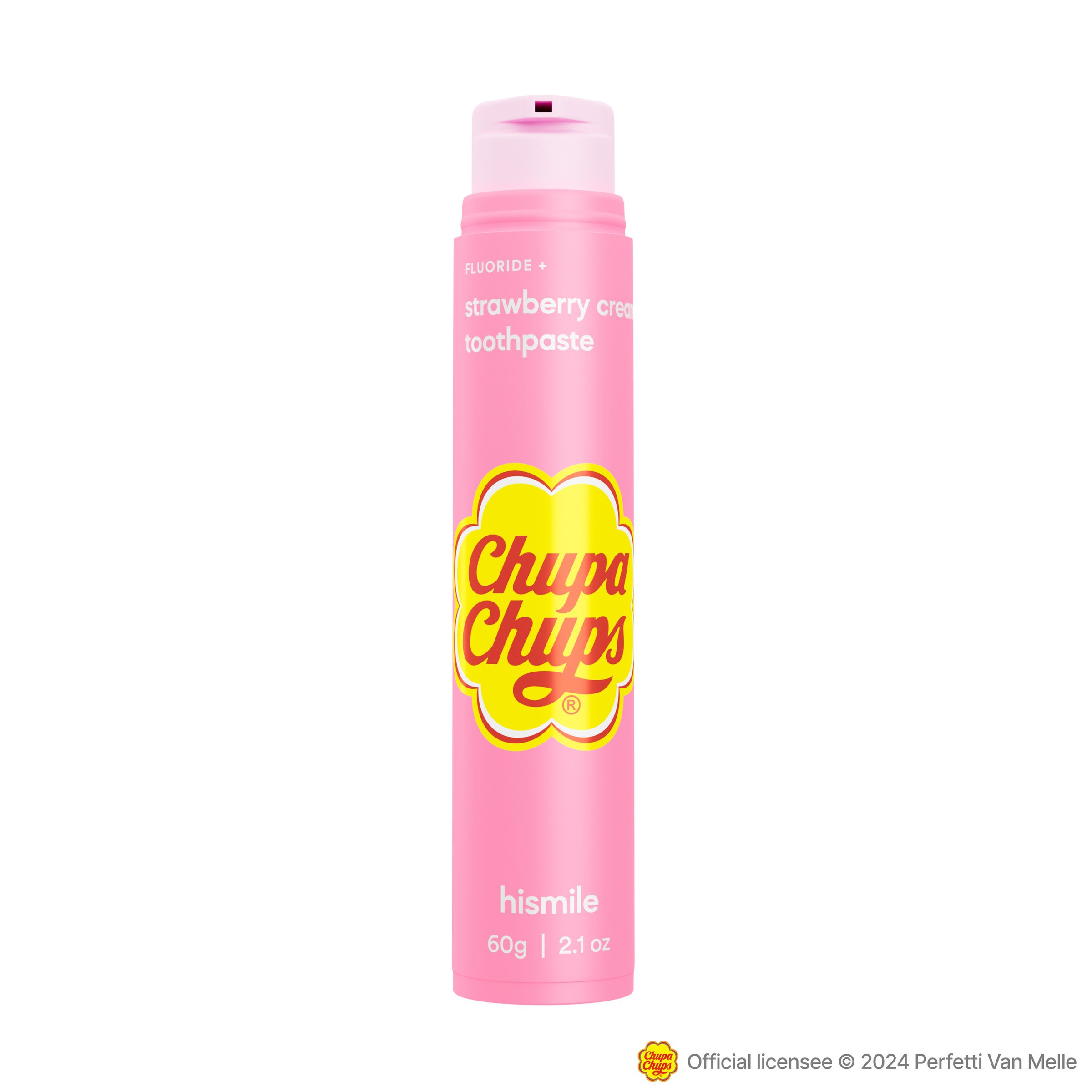 Hismile Chupa Chups - Strawberry & Cream Toothpaste 60g - Image 1