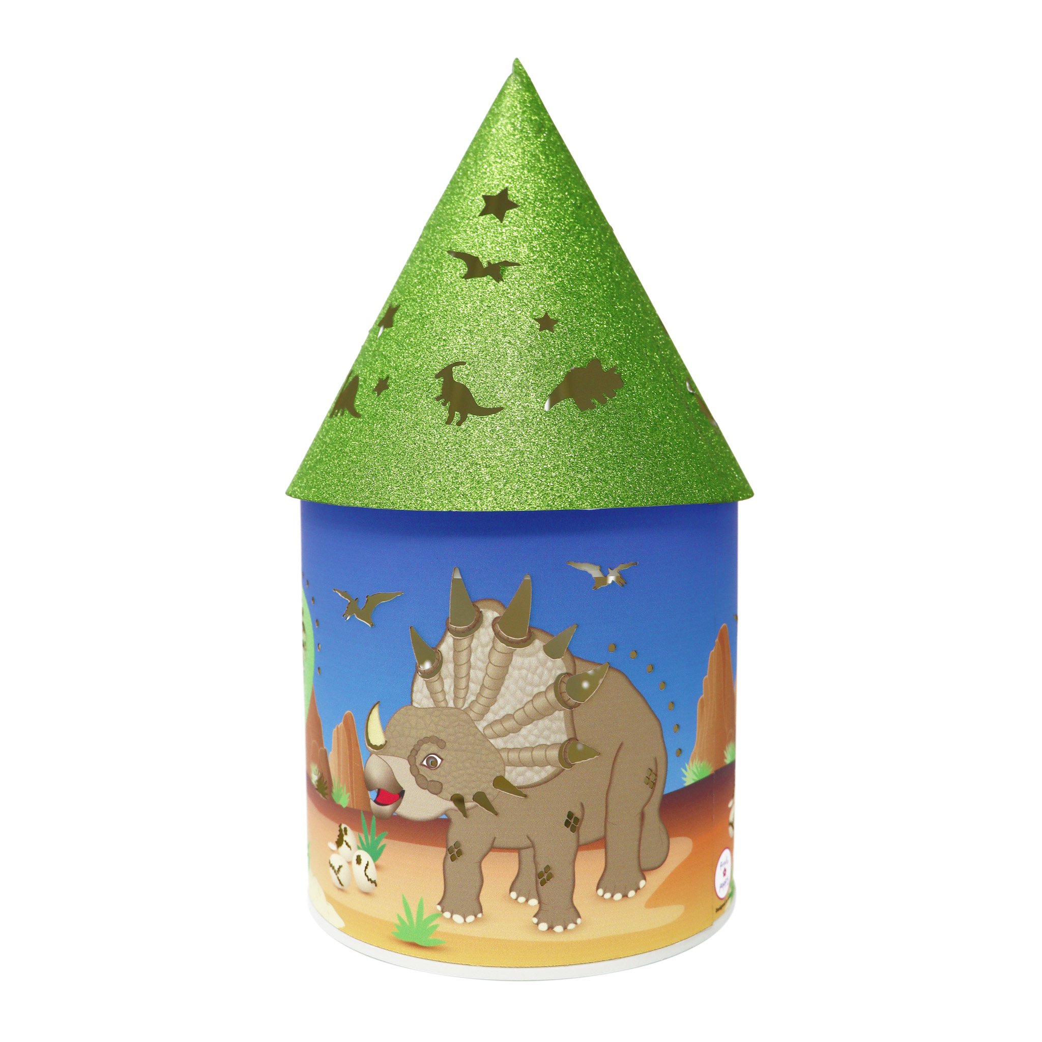 Pink Poppy Dinosaur Adventure LED Color Changing Lantern 1 each