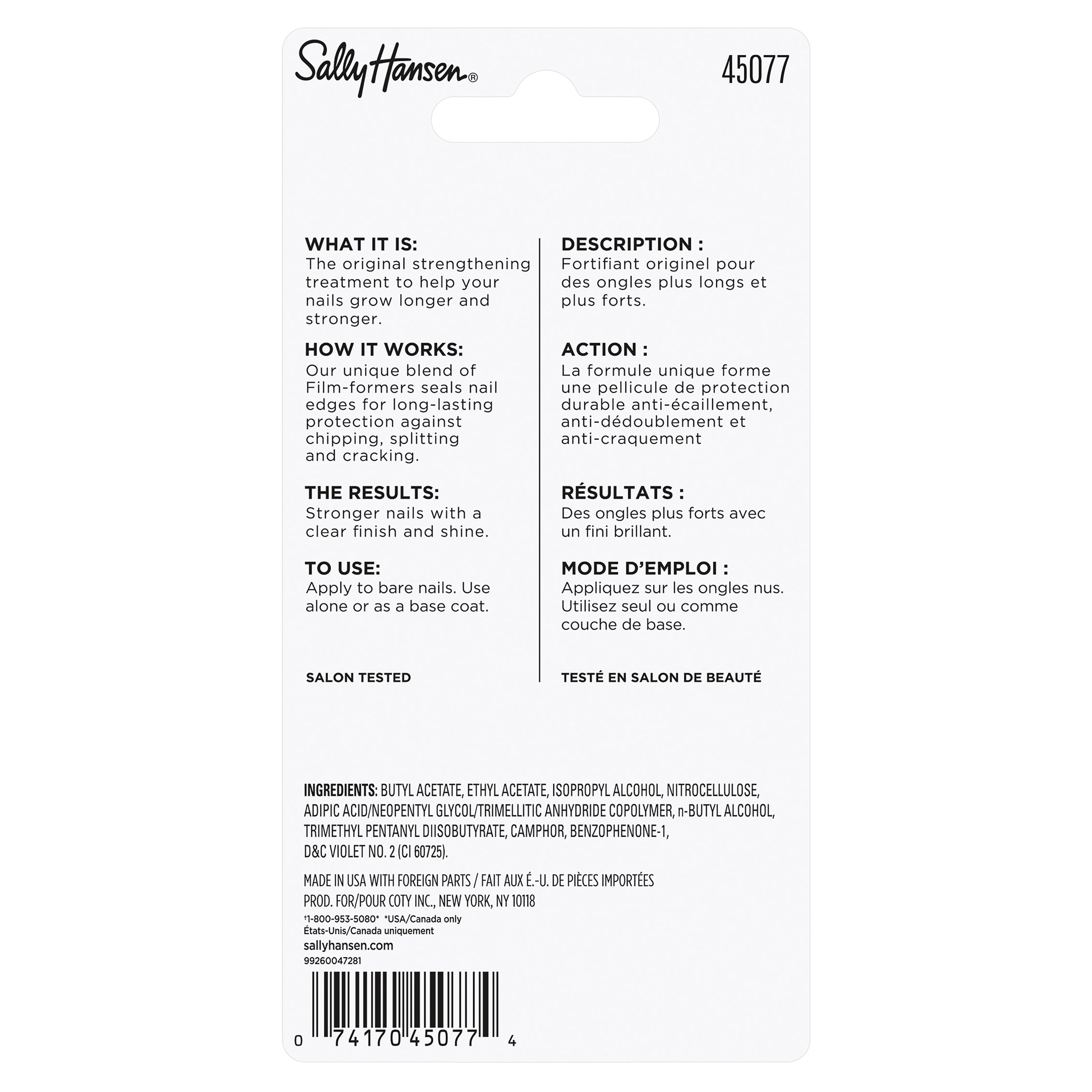 Sally Hansen Hard As Nails Clear 13.3ml - Image 3
