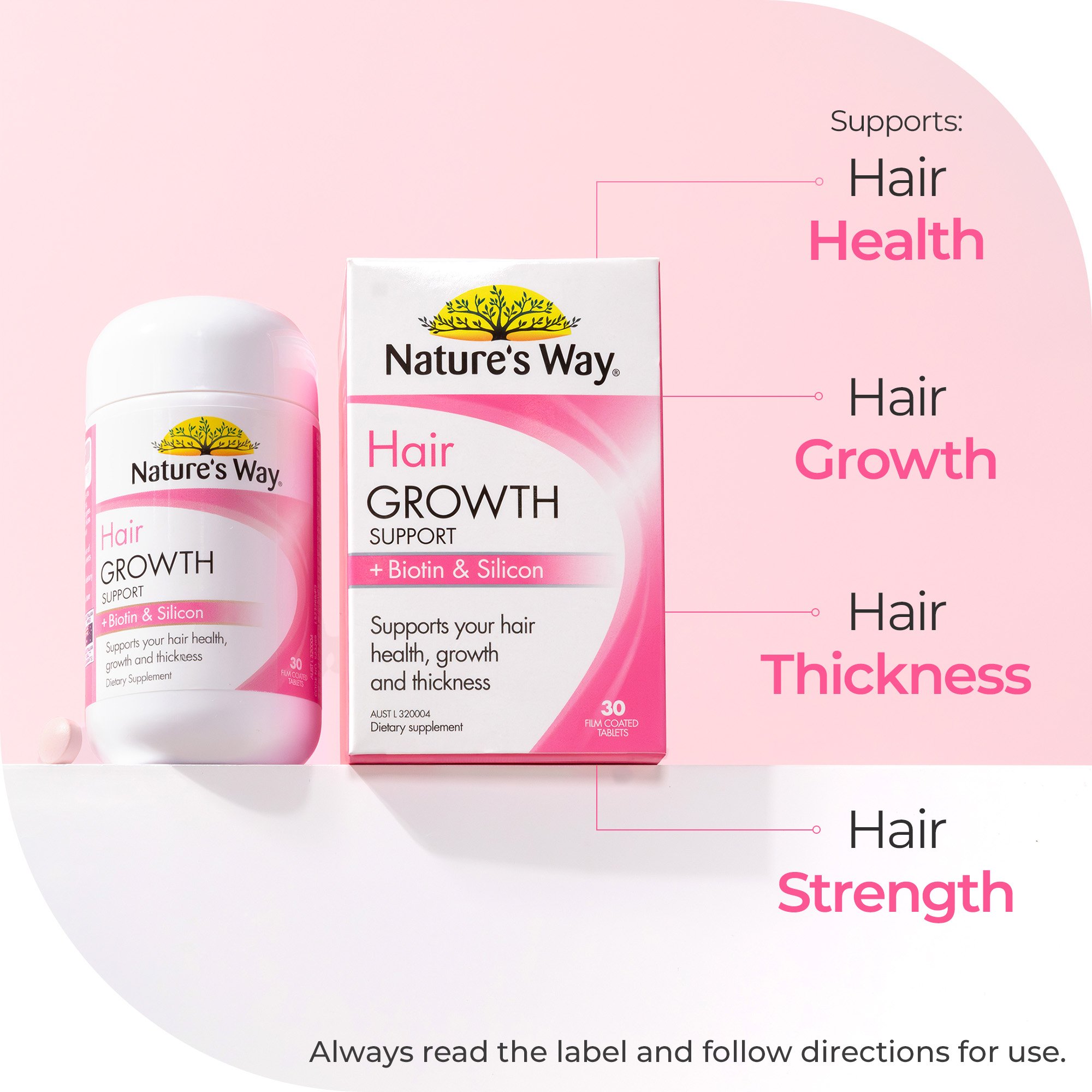 Nature's Way Hair Growth 30 tablets - Image 6