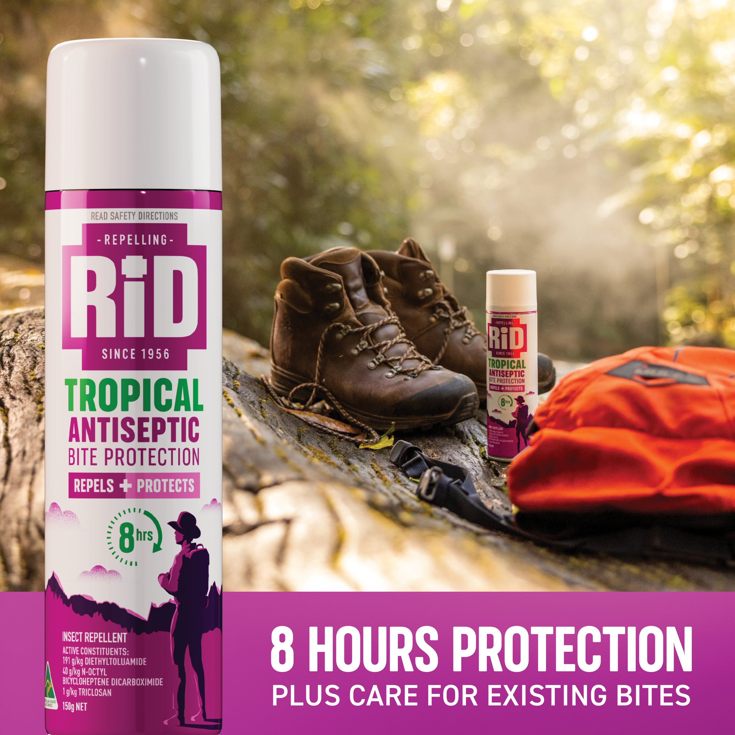 RID Tropical Strength Repellent Aerosol 150g - Image 3