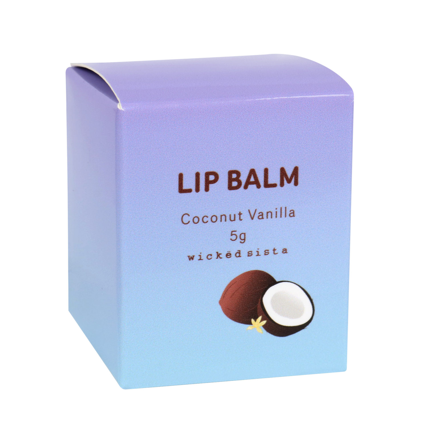 Wicked Sista Lip Balm Coconut Vanilla 5g - Image 1