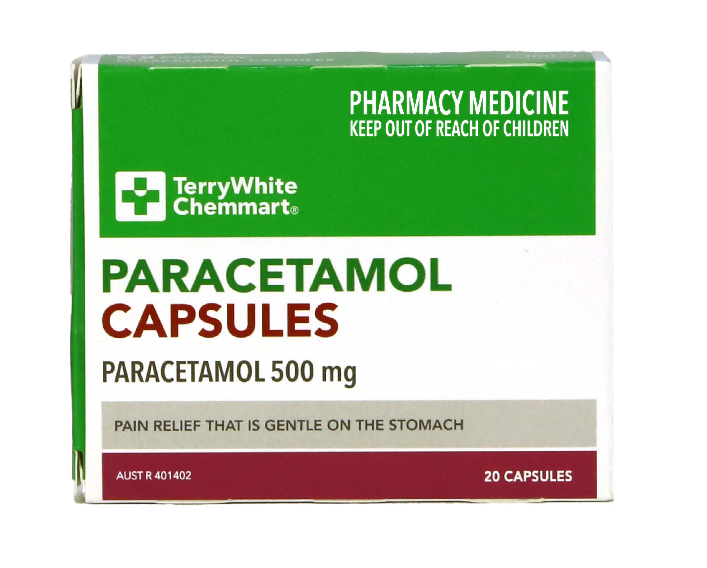 TerryWhite Chemmart Paracetamol 500mg - 20 capsules
