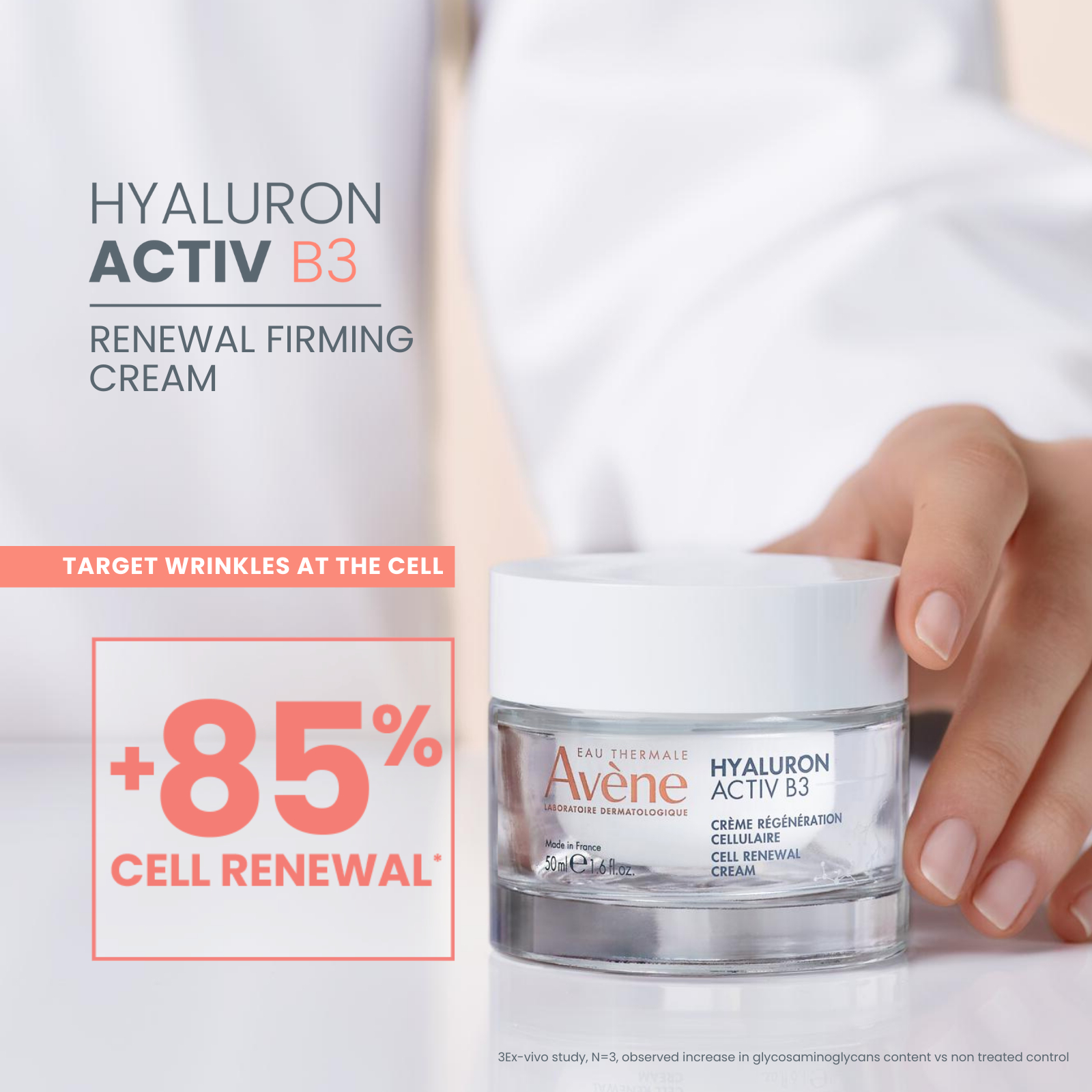 Avene Eau Thermale Hyaluron Activ B3 Renewal Firming Cream 50ml - Image 6