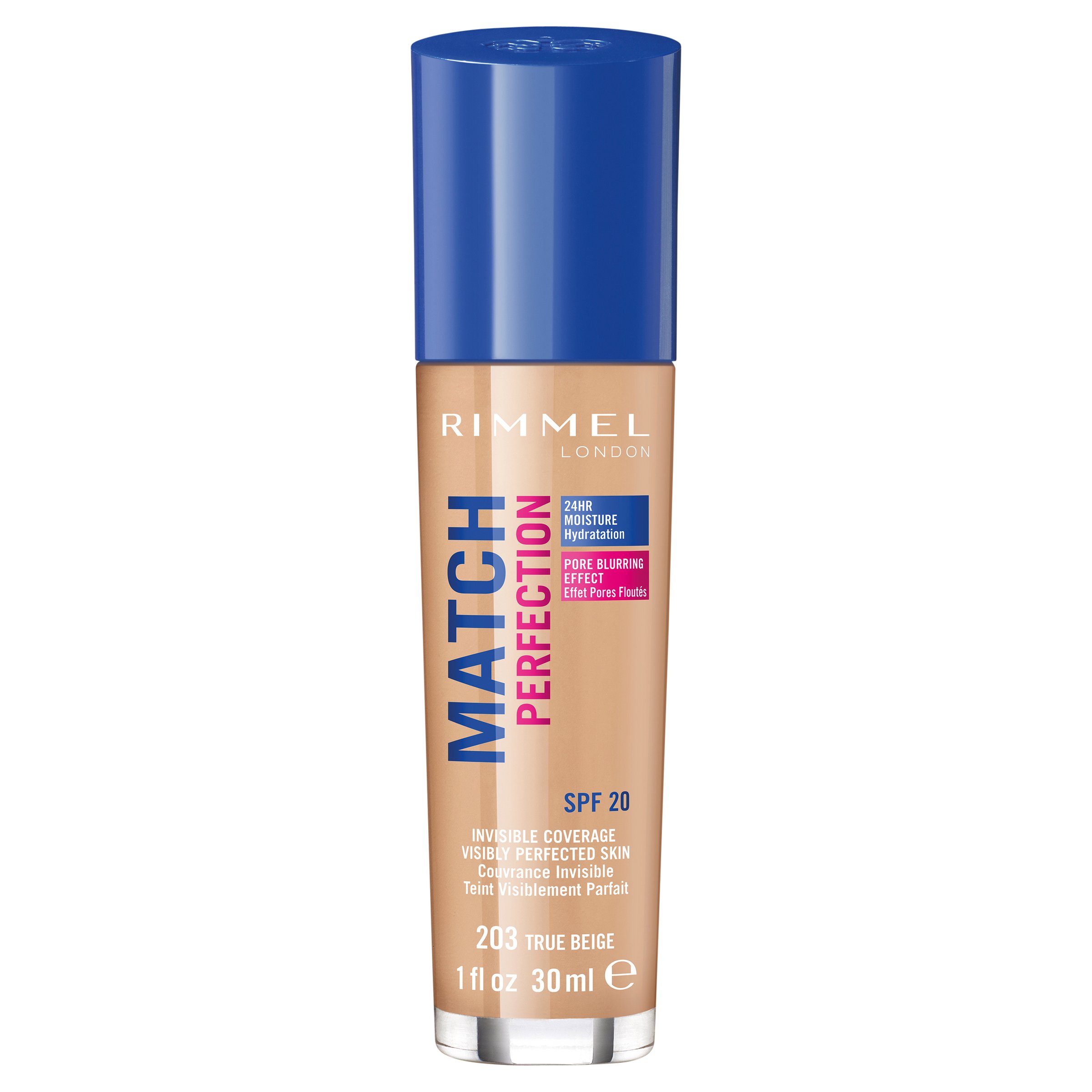 Rimmel Match Perfection Foundation 203 True Beige 30ml - Image 2