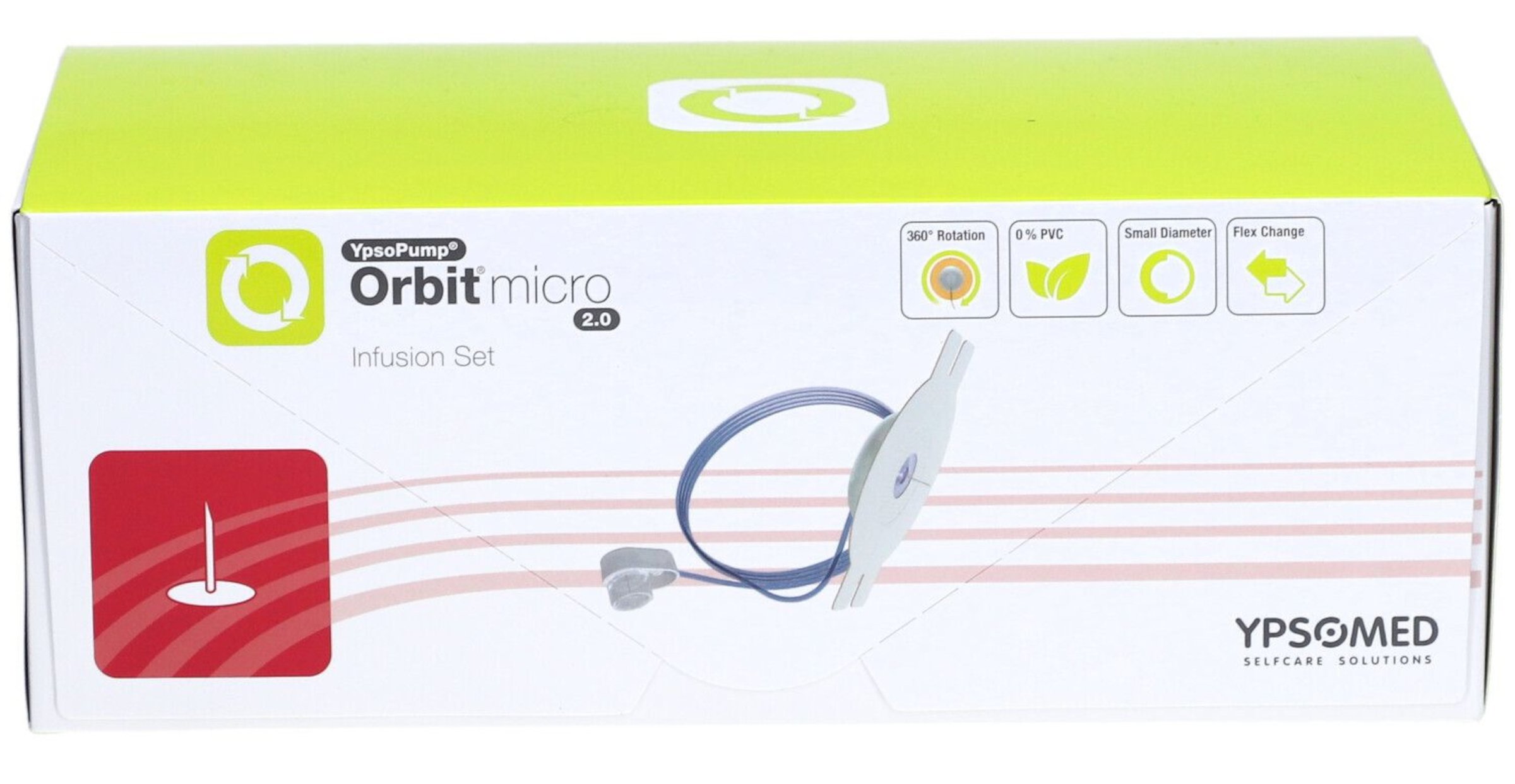 mylife YpsoPump Orbit Micro Infusion Set 2.0 (5.5mm/45cm) X 10 - Image 1