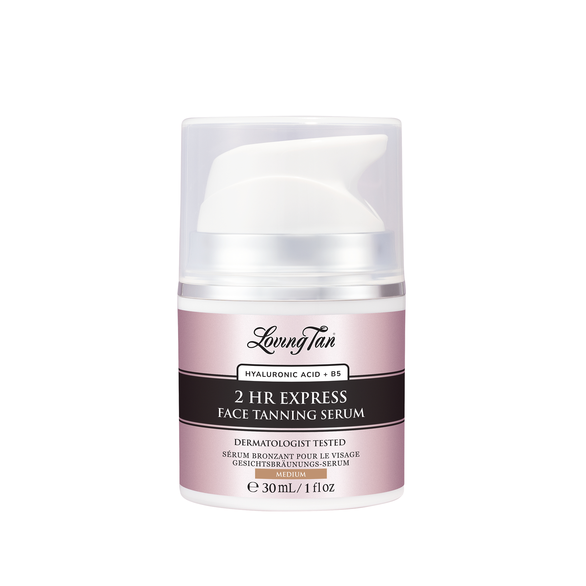 Loving Tan 2 HR Express Face Tanning Serum Medium 30ml - Image 2
