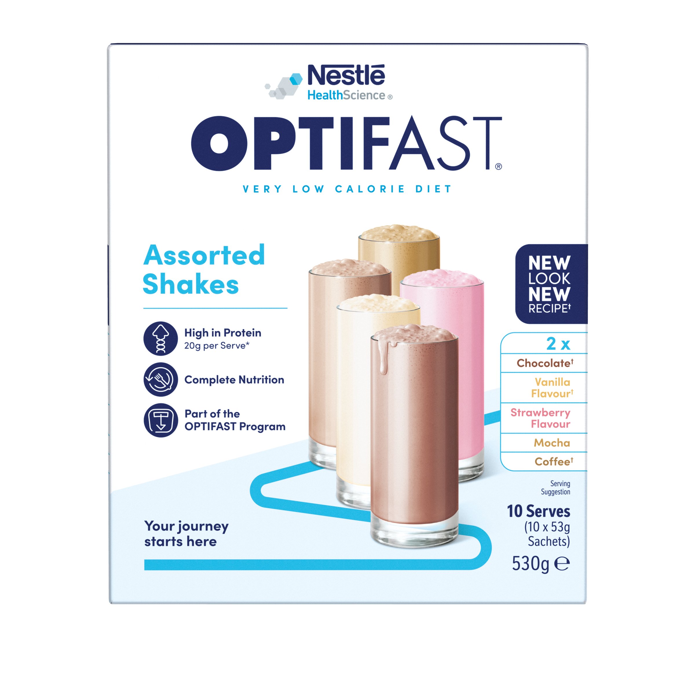 Optifast VLCD Shake Assorted 10 pack - Image 1