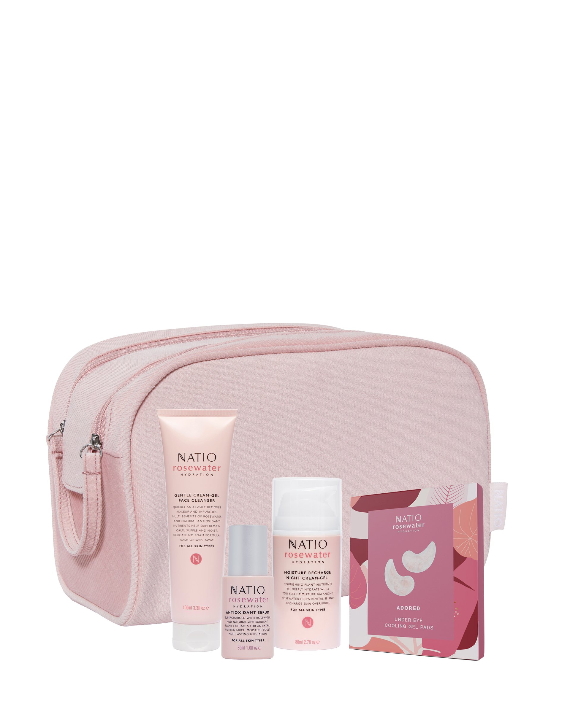 Natio Rosewater Adored Gift Set 4 piece - Image 1
